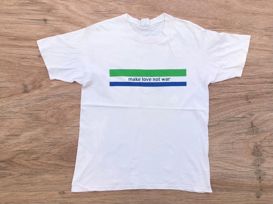 Anvil × Band Tees × Vintage vintage tee Make Love Not War A28 Size US L / EU 52-54 / 3 - 1 Thumbnail
