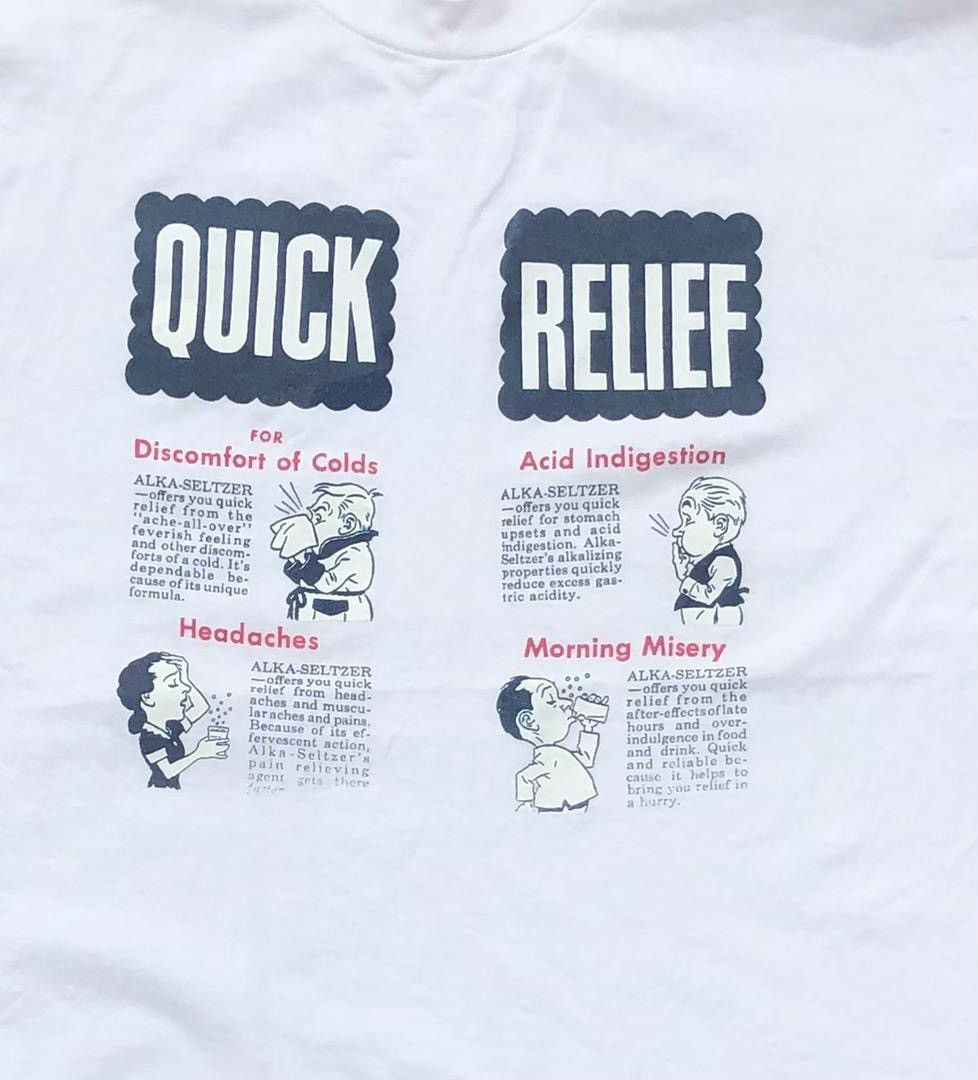 Vintage vintage tee Quick Relief B9 Size US M / EU 48-50 / 2 - 2 Thumbnail