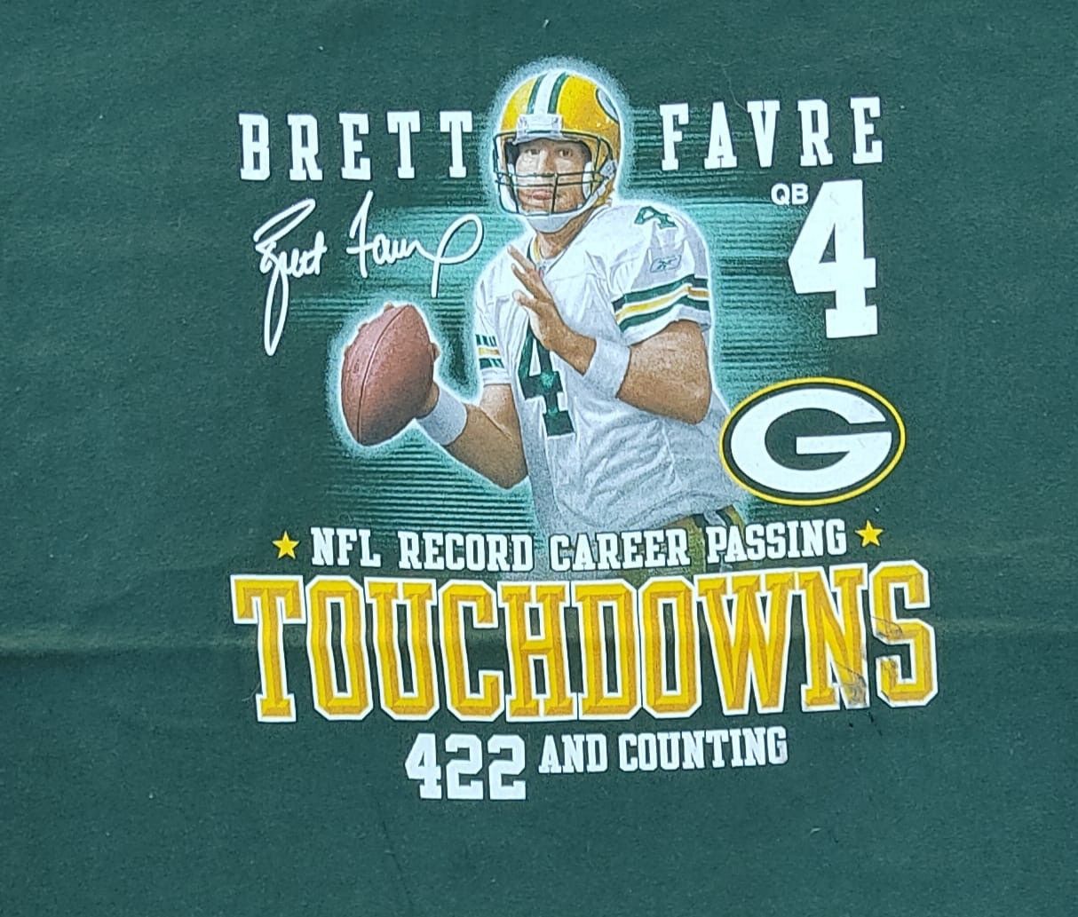 NFL × Vintage vintage tee B20 NFL BRETT FAVRE Size US L / EU 52-54 / 3 - 2 Thumbnail