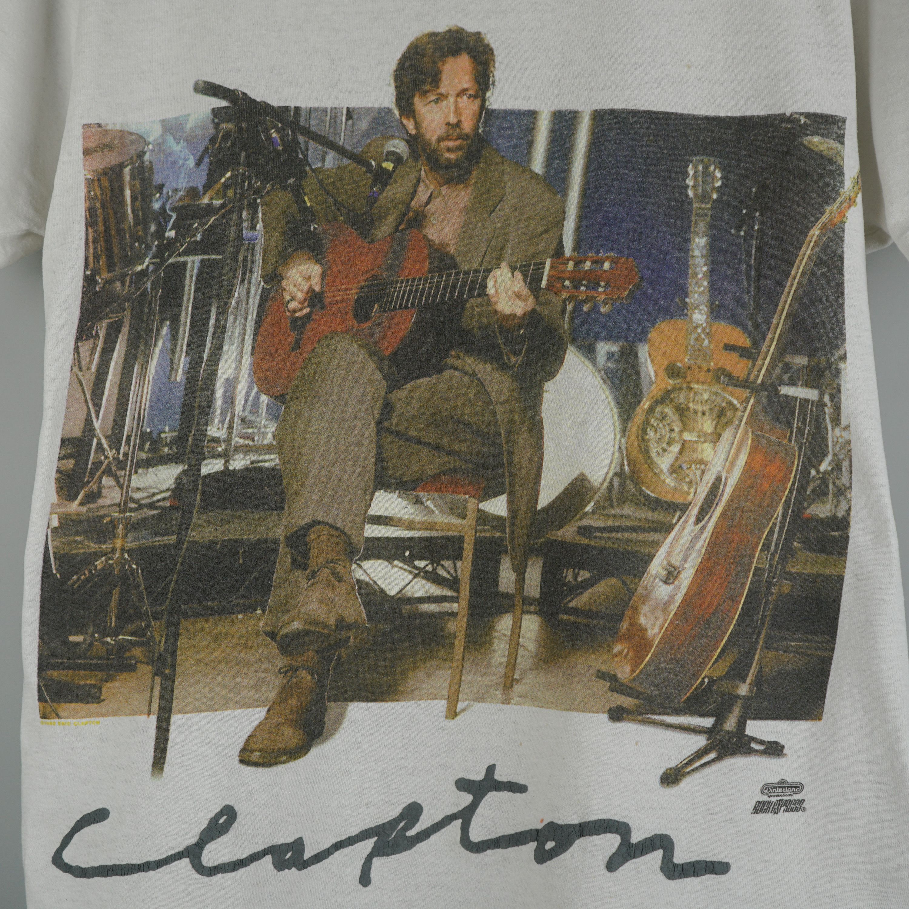 Band Tees × Vintage 1990s Eric Clapton On Stage t-shirt Size US M / EU 48-50 / 2 - 2 Thumbnail