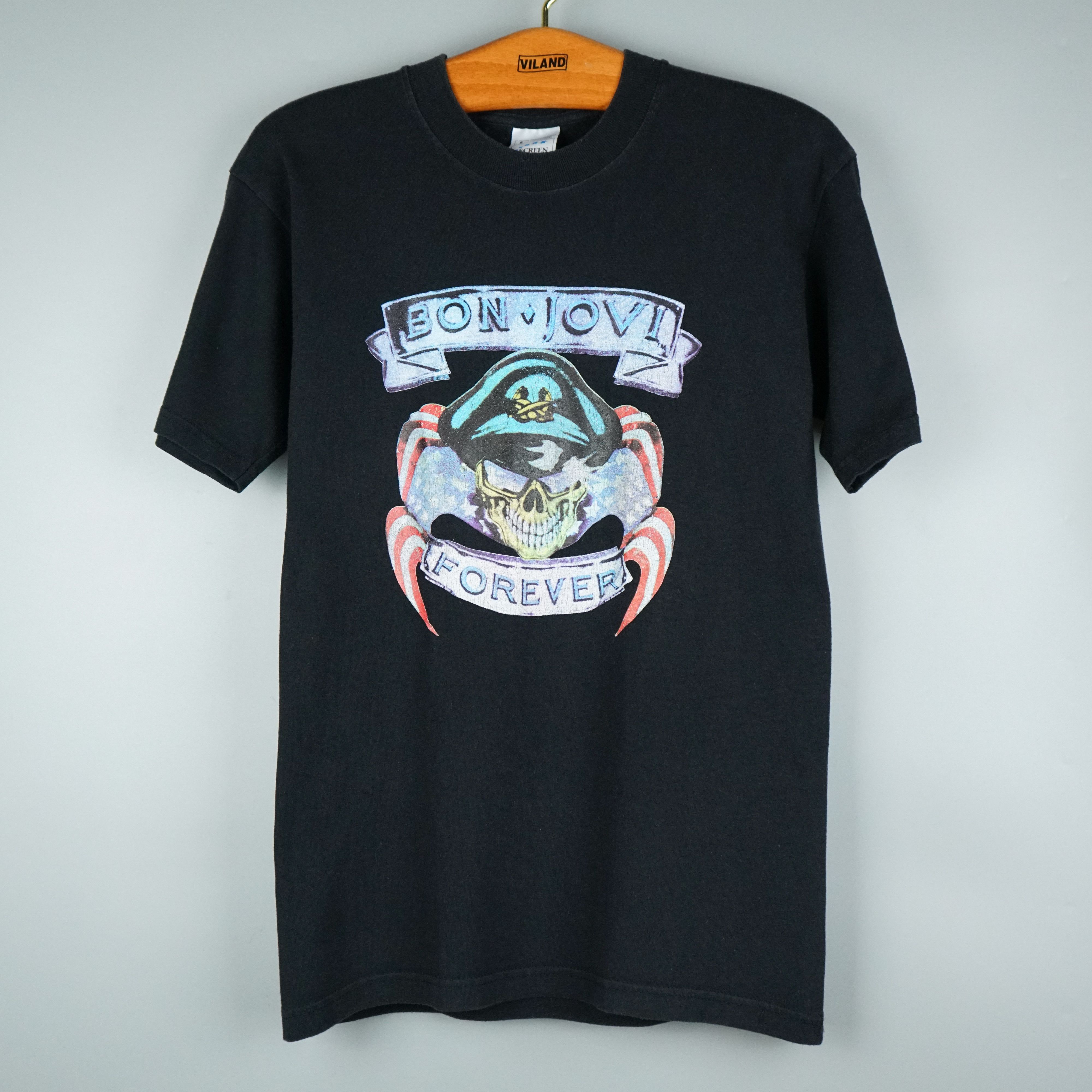 Band Tees × Vintage 90s Bon Jovi tour tee Size US S / EU 44-46 / 1 - 1 Thumbnail