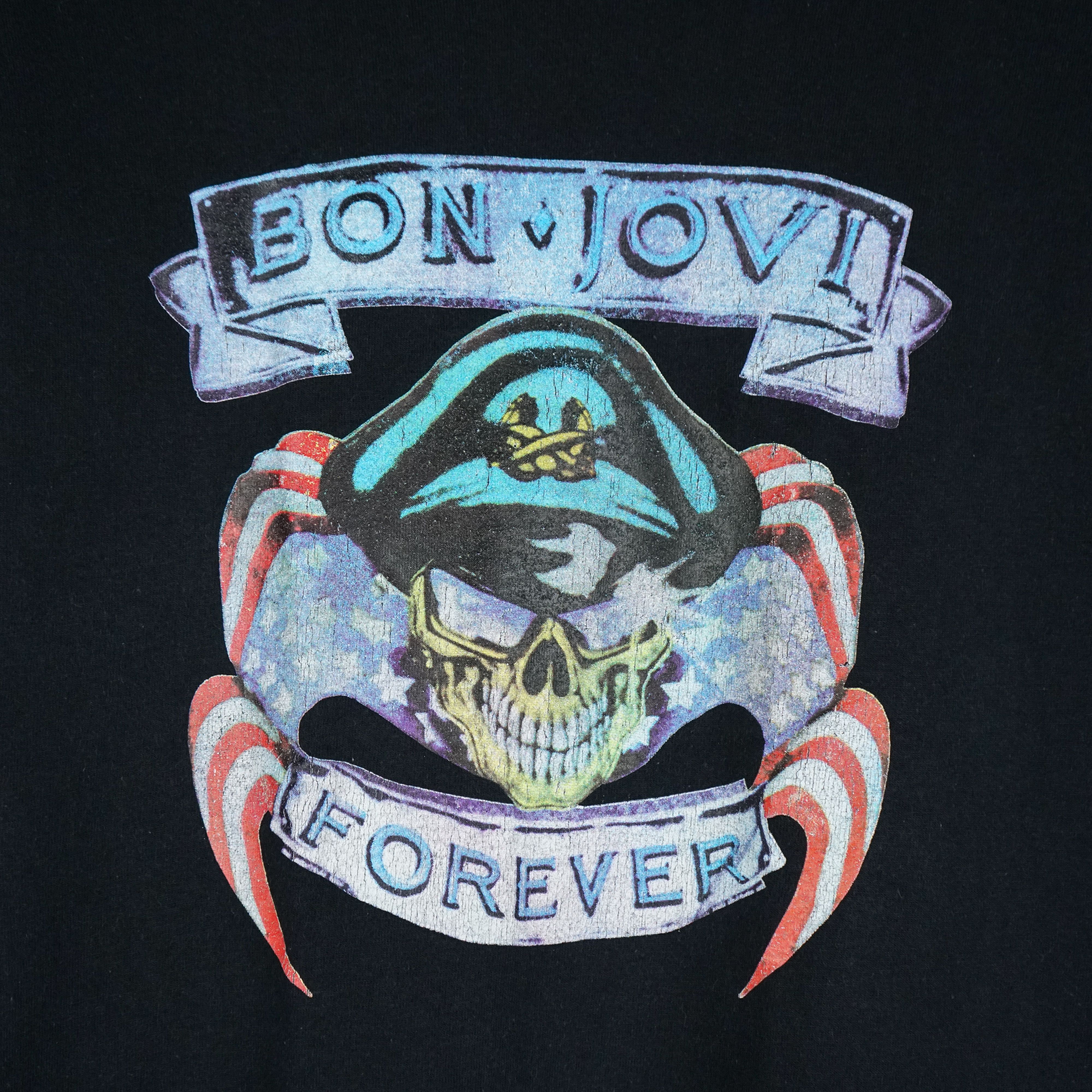 Band Tees × Vintage 90s Bon Jovi tour tee Size US S / EU 44-46 / 1 - 2 Thumbnail