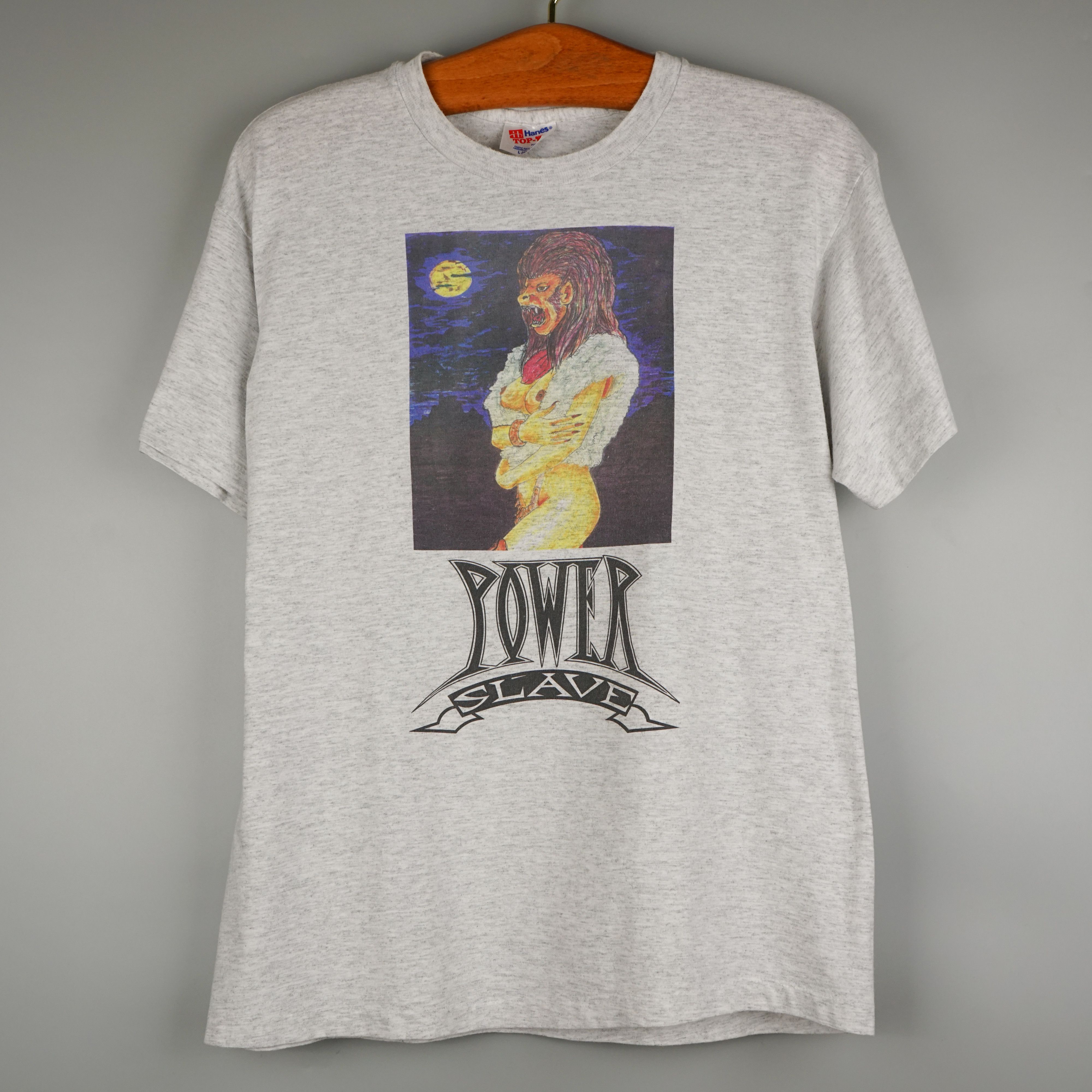 Band Tees × Iron Maiden × Vintage 1990s Power Slave t shirt Size US M / EU 48-50 / 2 - 1 Thumbnail