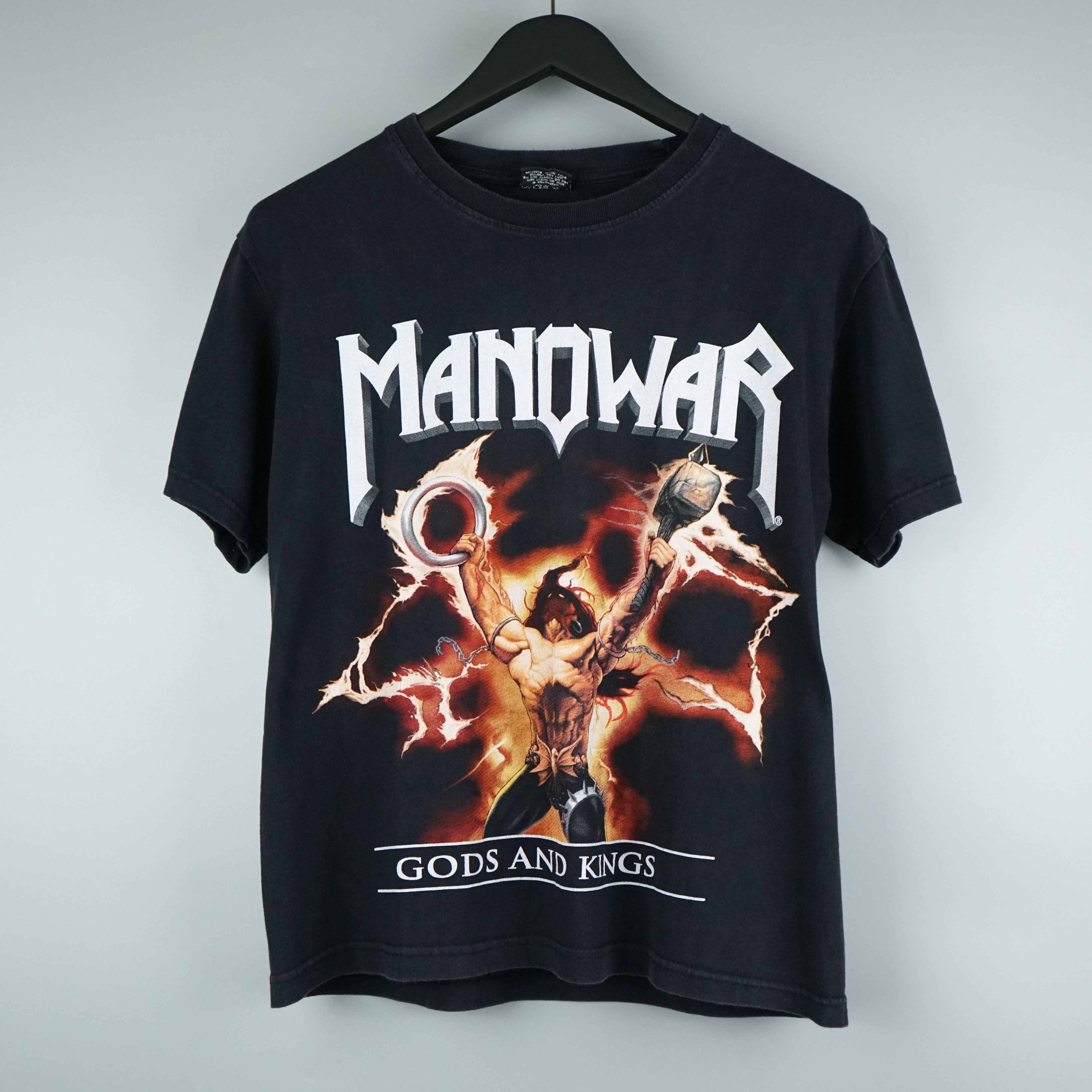 Band Tees × Vintage 1990s Manowar t-shirt Size US M / EU 48-50 / 2 - 1 Thumbnail
