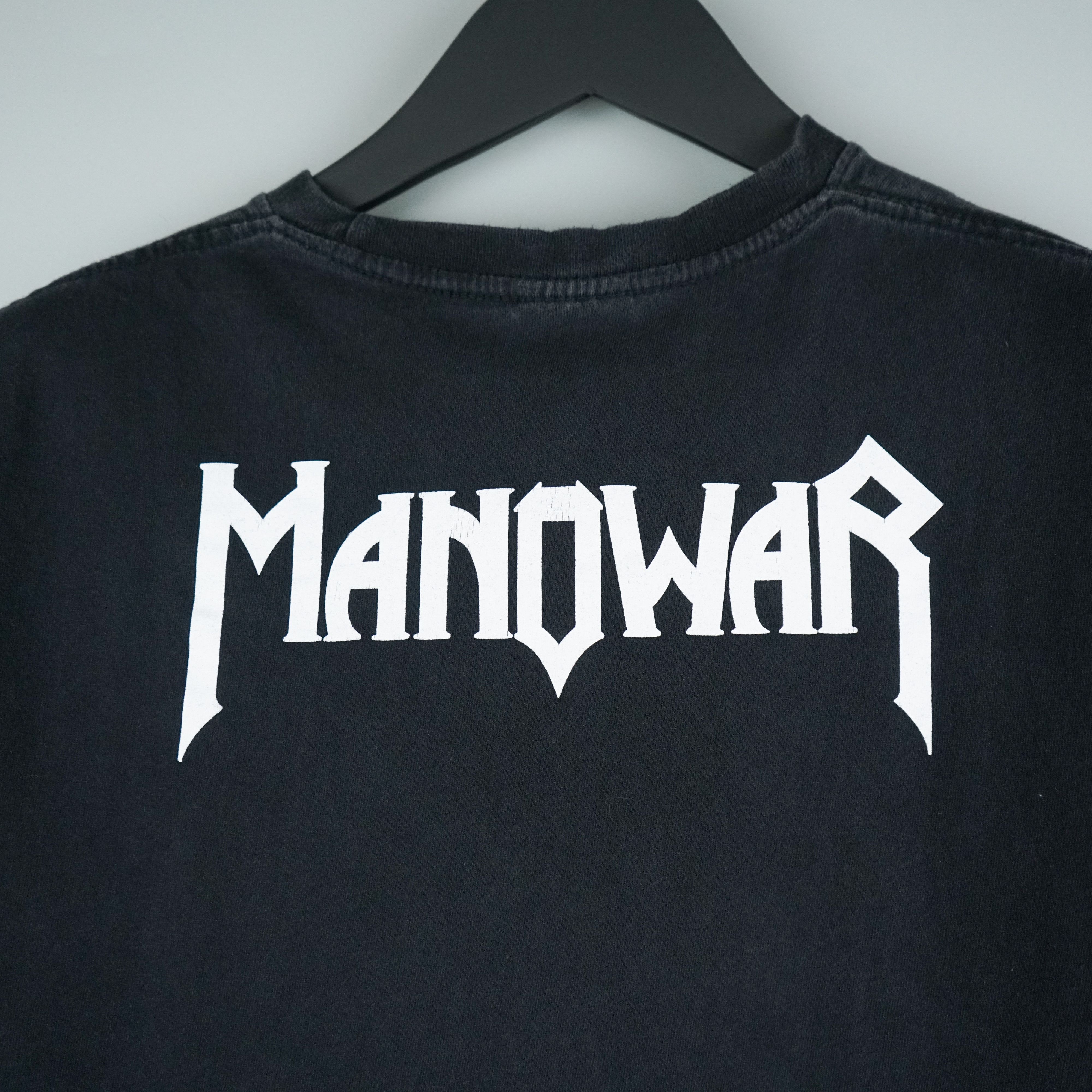 Band Tees × Vintage 1990s Manowar t-shirt Size US M / EU 48-50 / 2 - 7 Thumbnail