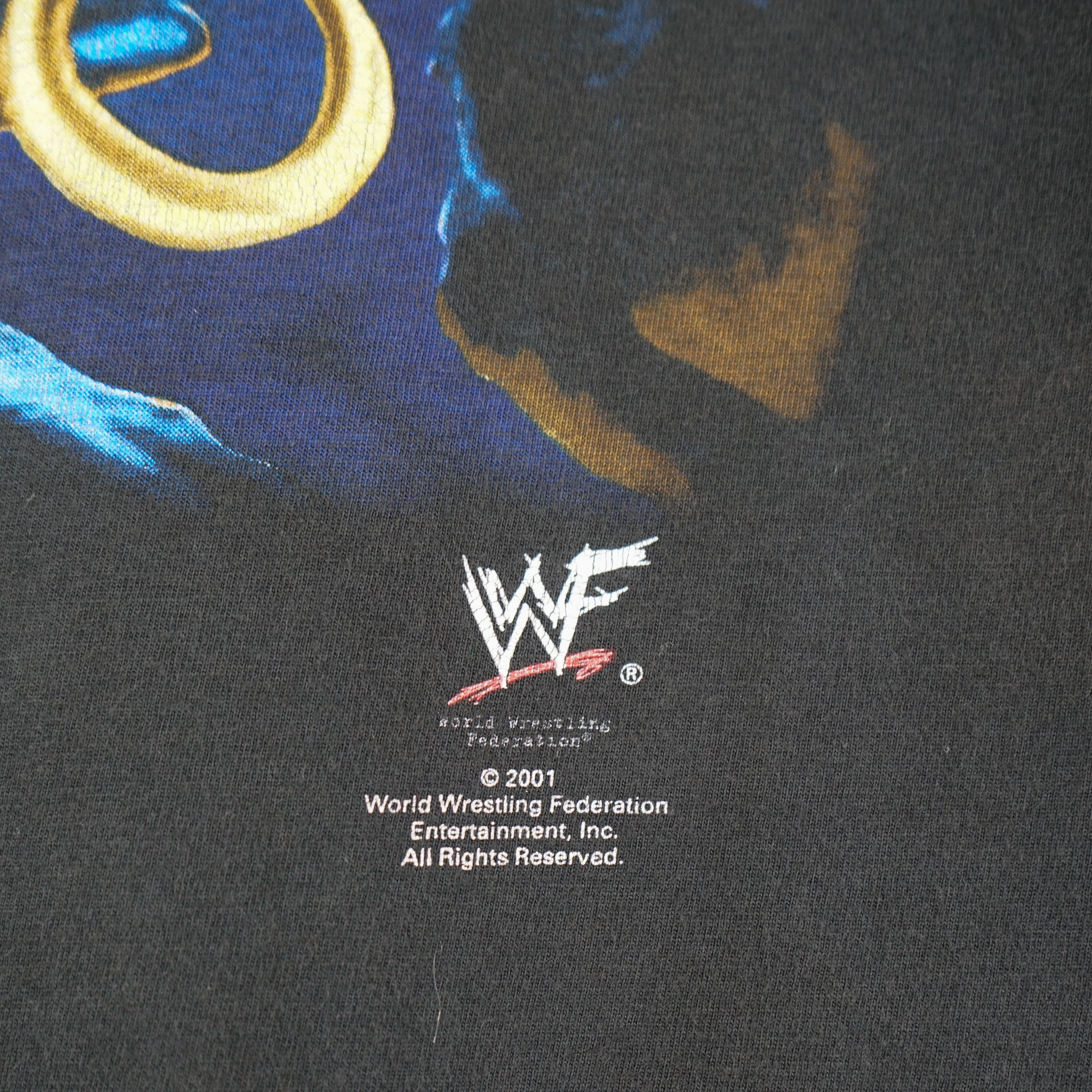 Vintage × WCW/nWo × WWF 2001 WWF The Rock t-shirt Size US M / EU 48-50 / 2 - 2 Thumbnail