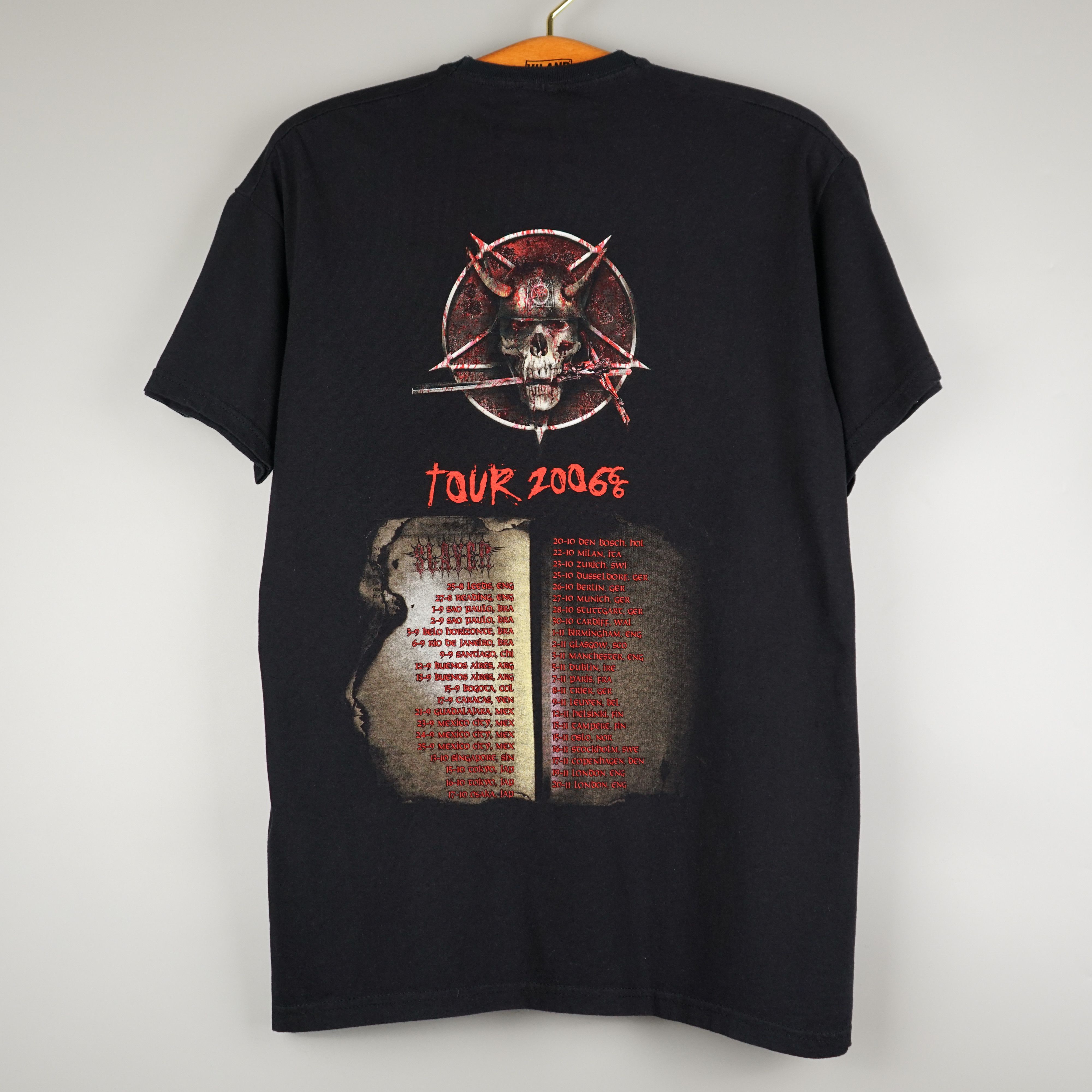 Band Tees × Vintage 2006 Slayer t shirt Size US M / EU 48-50 / 2 - 7 Thumbnail