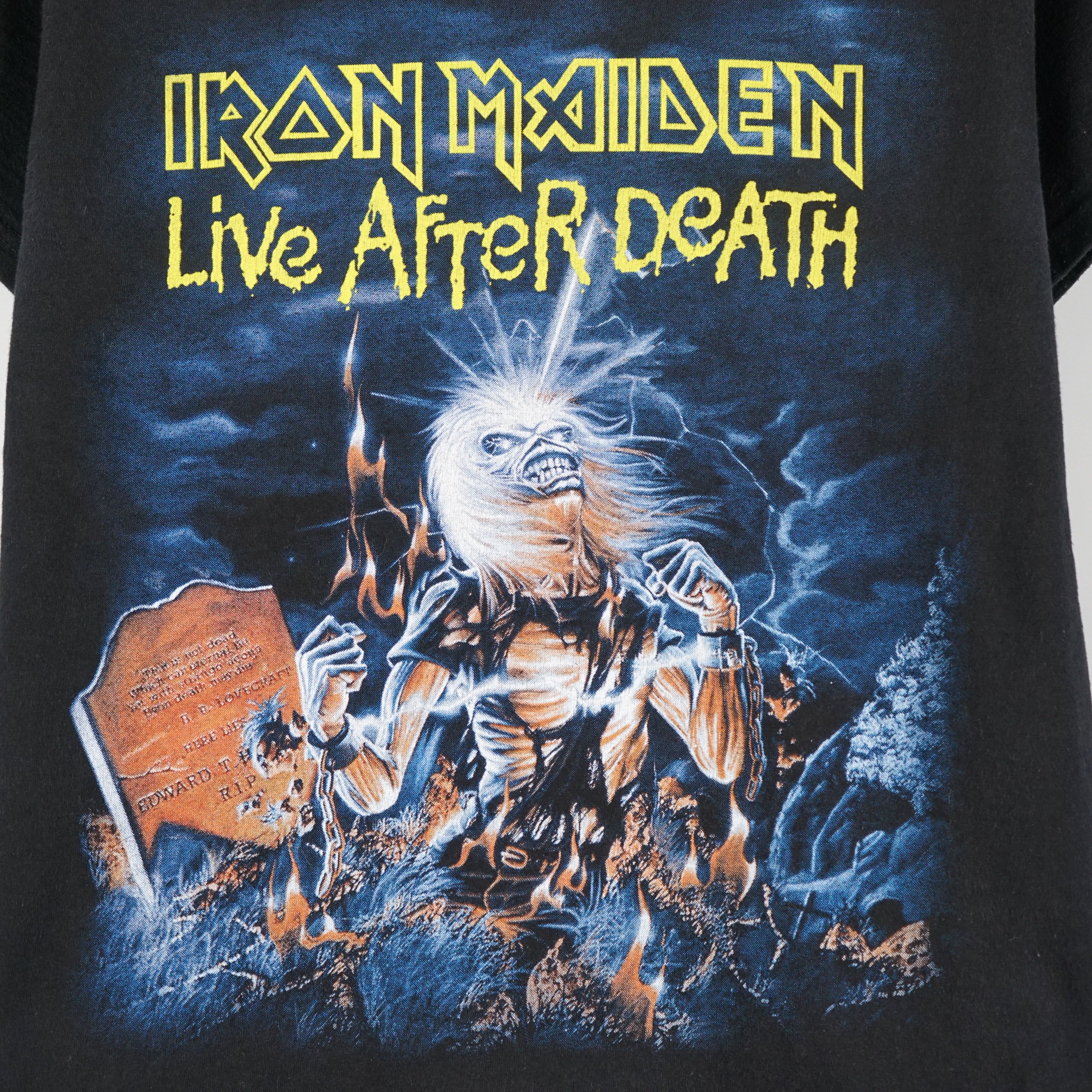 Band Tees × Vintage Y2K Iron Maiden t-shirt Live after death Size US S / EU 44-46 / 1 - 2 Thumbnail