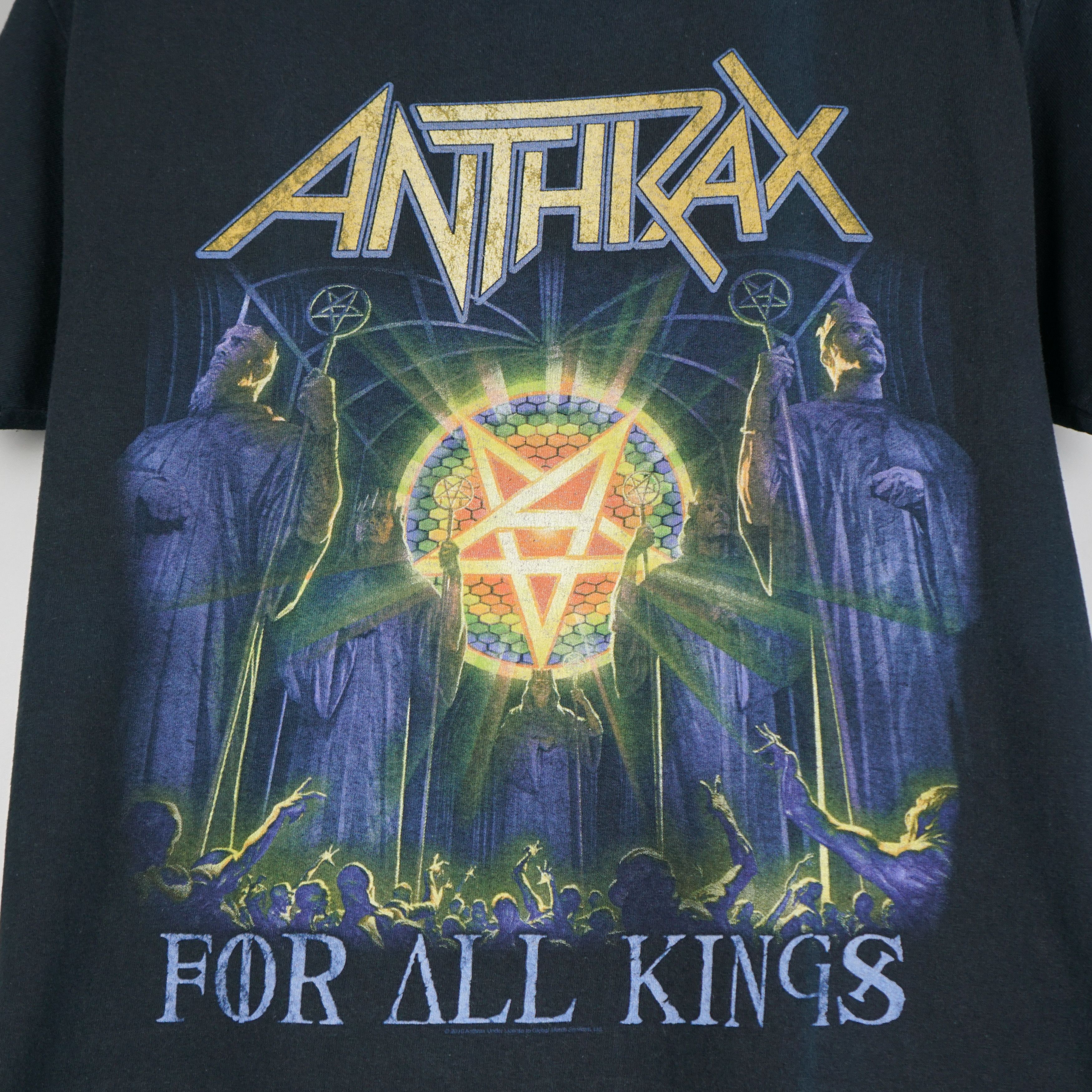 Band Tees × Vintage 2016 Anthrax t-shirt For All Kings '16 tour Size US M / EU 48-50 / 2 - 2 Thumbnail