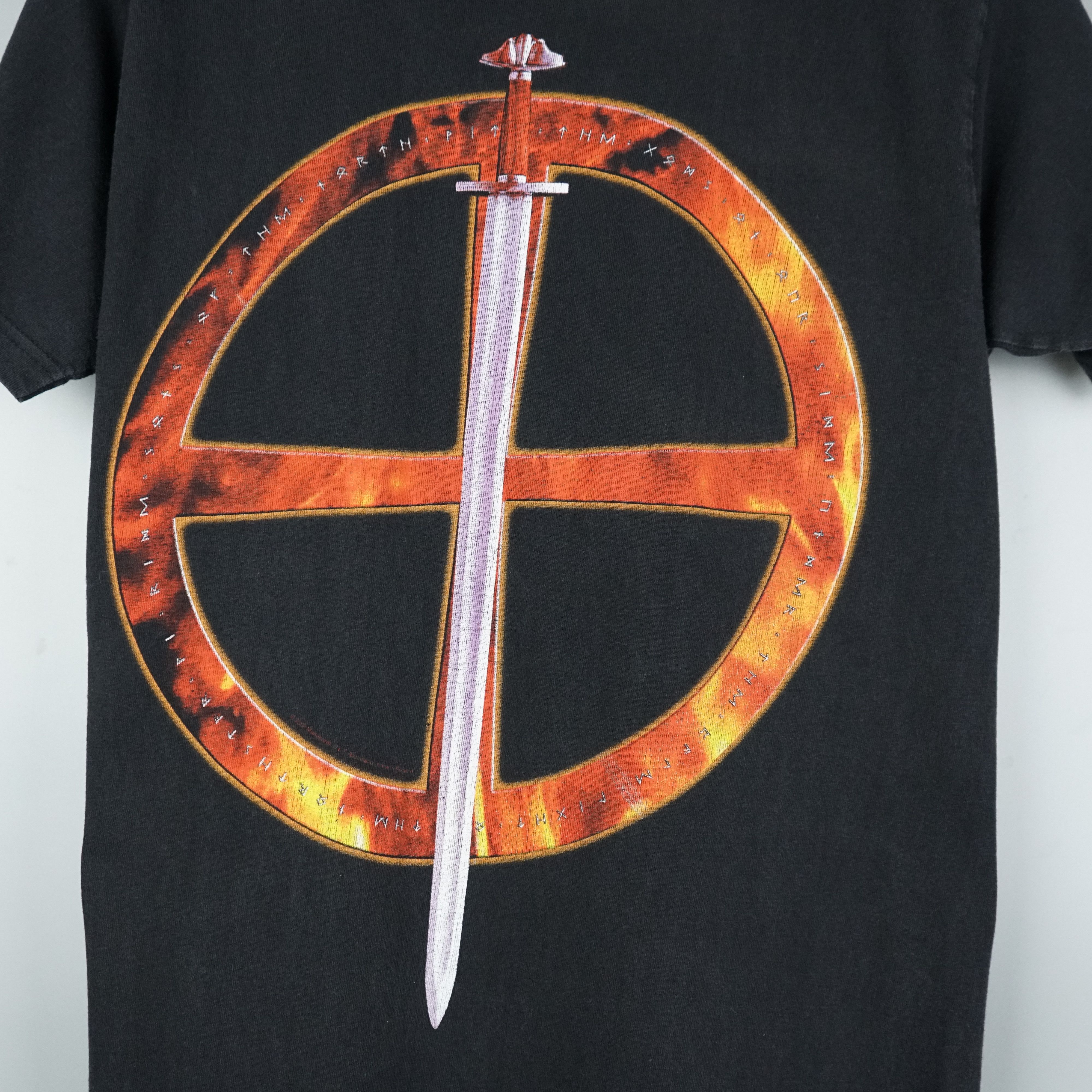 Band Tees × Vintage Vintage Manegarm t shirt Viking Black Metal like Mayhem Size US M / EU 48-50 / 2 - 9 Thumbnail