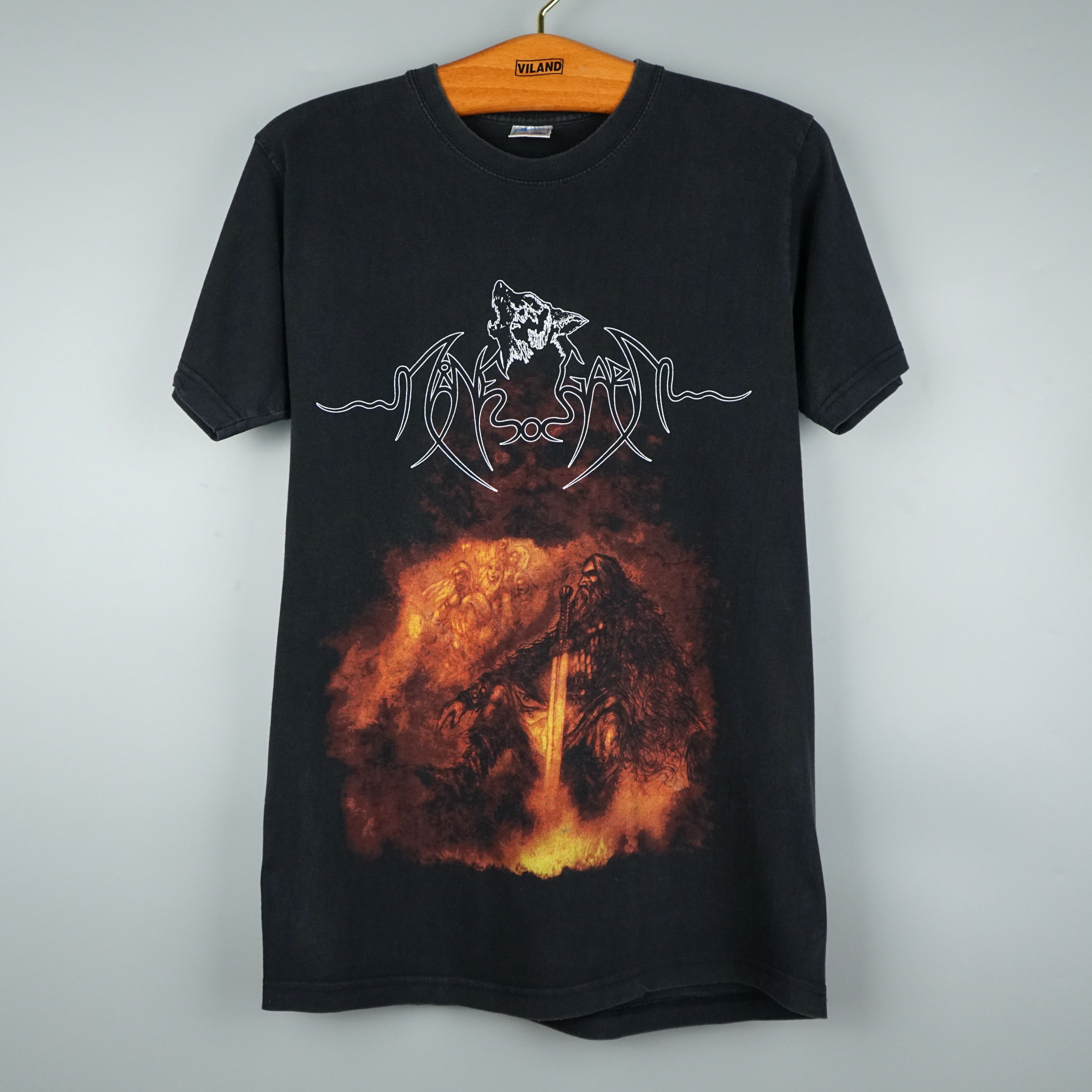 Band Tees × Vintage Vintage Manegarm t shirt Viking Black Metal like Mayhem Size US M / EU 48-50 / 2 - 1 Thumbnail