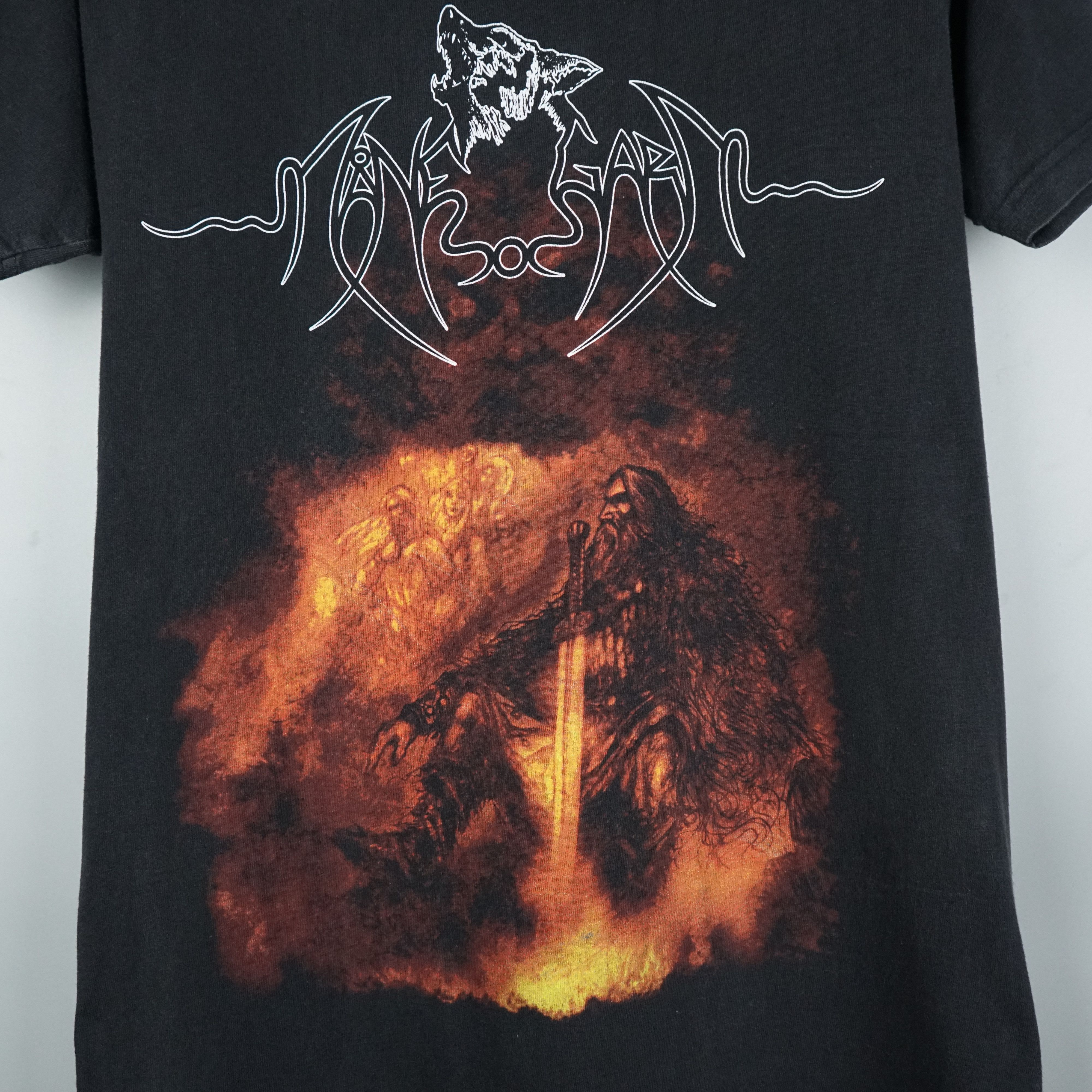 Band Tees × Vintage Vintage Manegarm t shirt Viking Black Metal like Mayhem Size US M / EU 48-50 / 2 - 2 Thumbnail