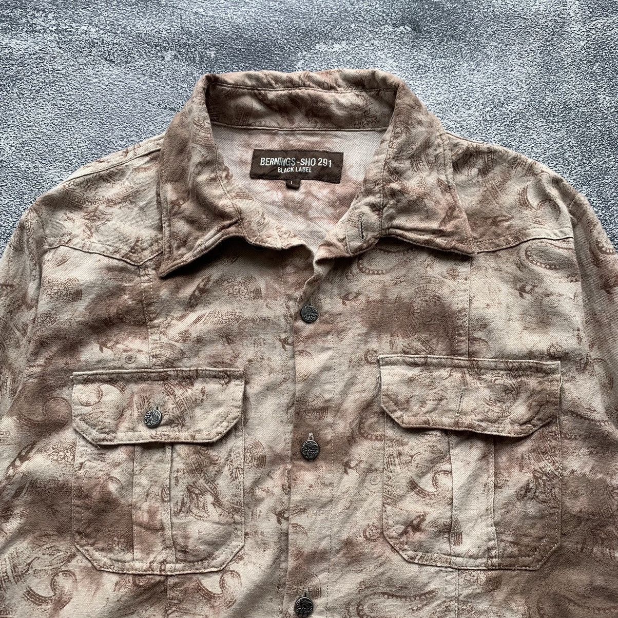 If Six Was Nine 🔥RARE🔥Bernings-Sho japanese punk y2k paisley Tiedye Shirt Size US L / EU 52-54 / 3 - 1 Thumbnail