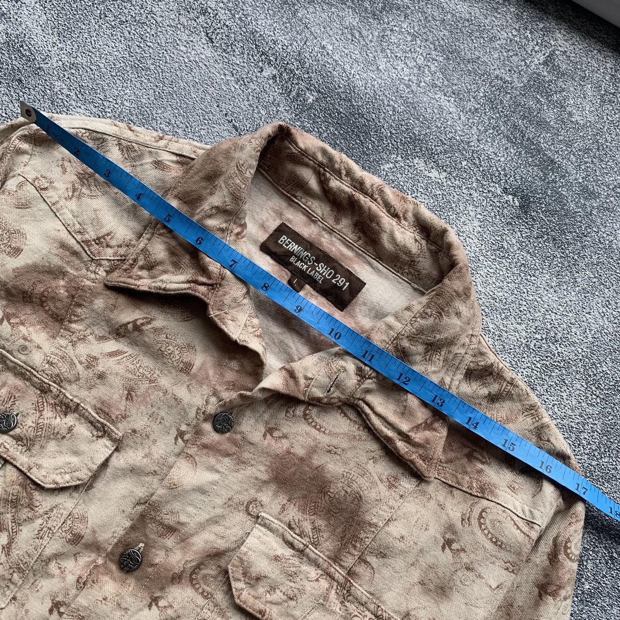 If Six Was Nine 🔥RARE🔥Bernings-Sho japanese punk y2k paisley Tiedye Shirt Size US L / EU 52-54 / 3 - 15 Thumbnail
