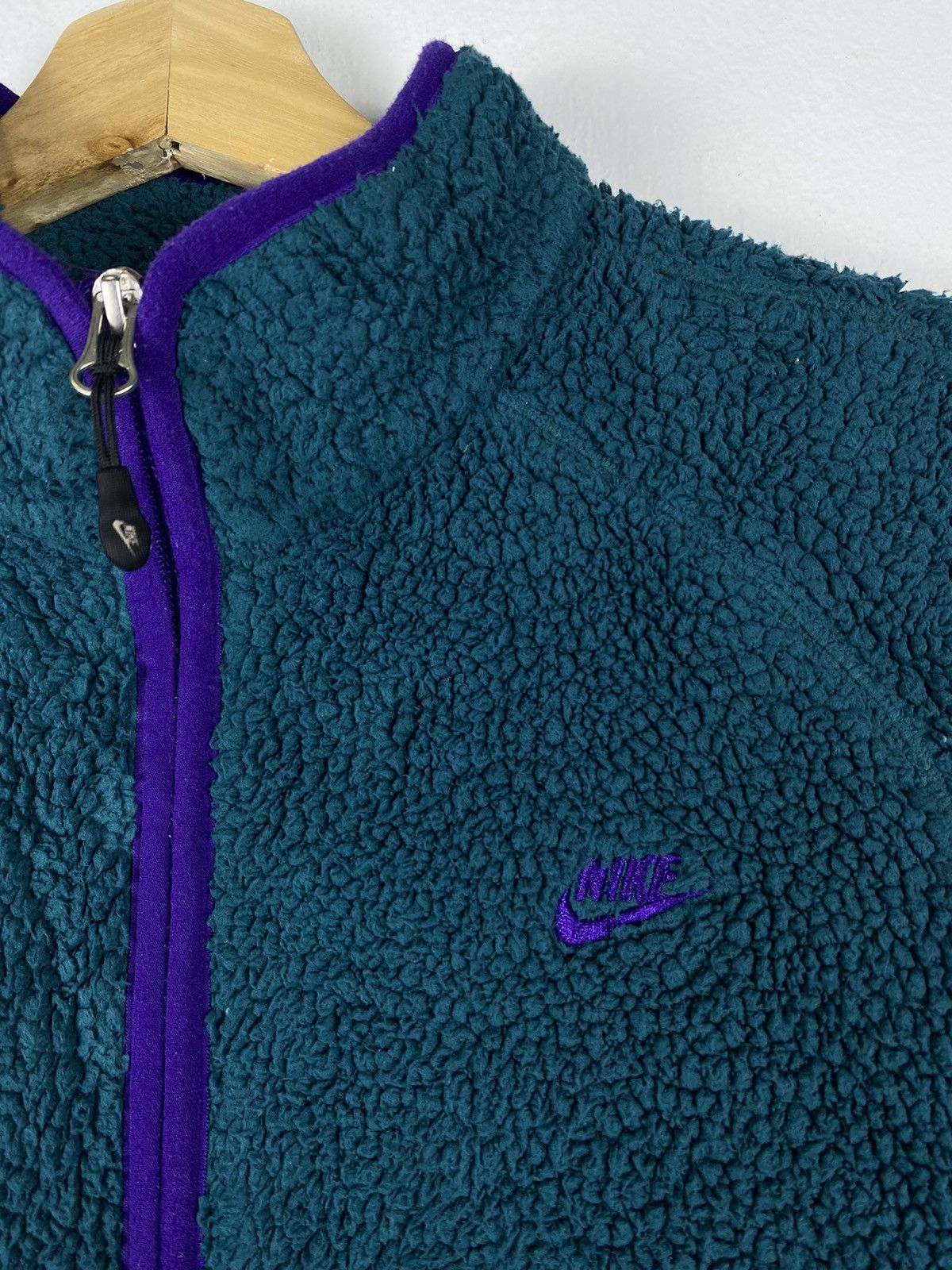 Nike NEED GONE 🔥 Vintage Nike Fleece Sweater Zip Up Jacket Size US S / EU 44-46 / 1 - 3 Thumbnail