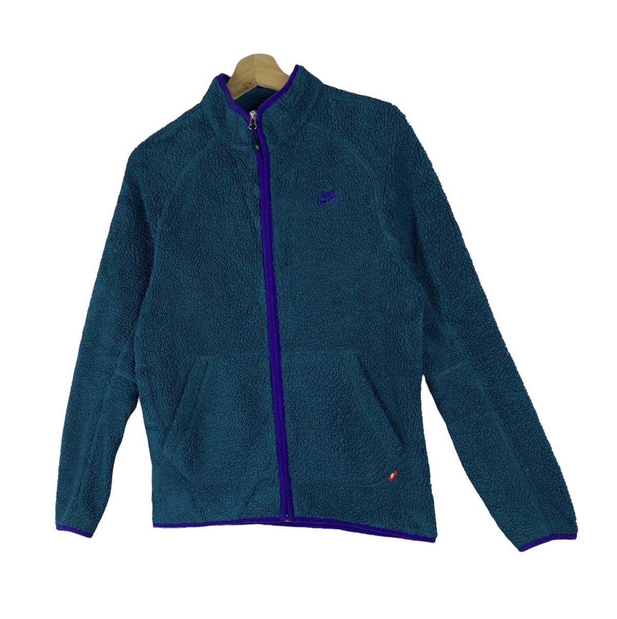 Nike NEED GONE 🔥 Vintage Nike Fleece Sweater Zip Up Jacket Size US S / EU 44-46 / 1 - 2 Thumbnail