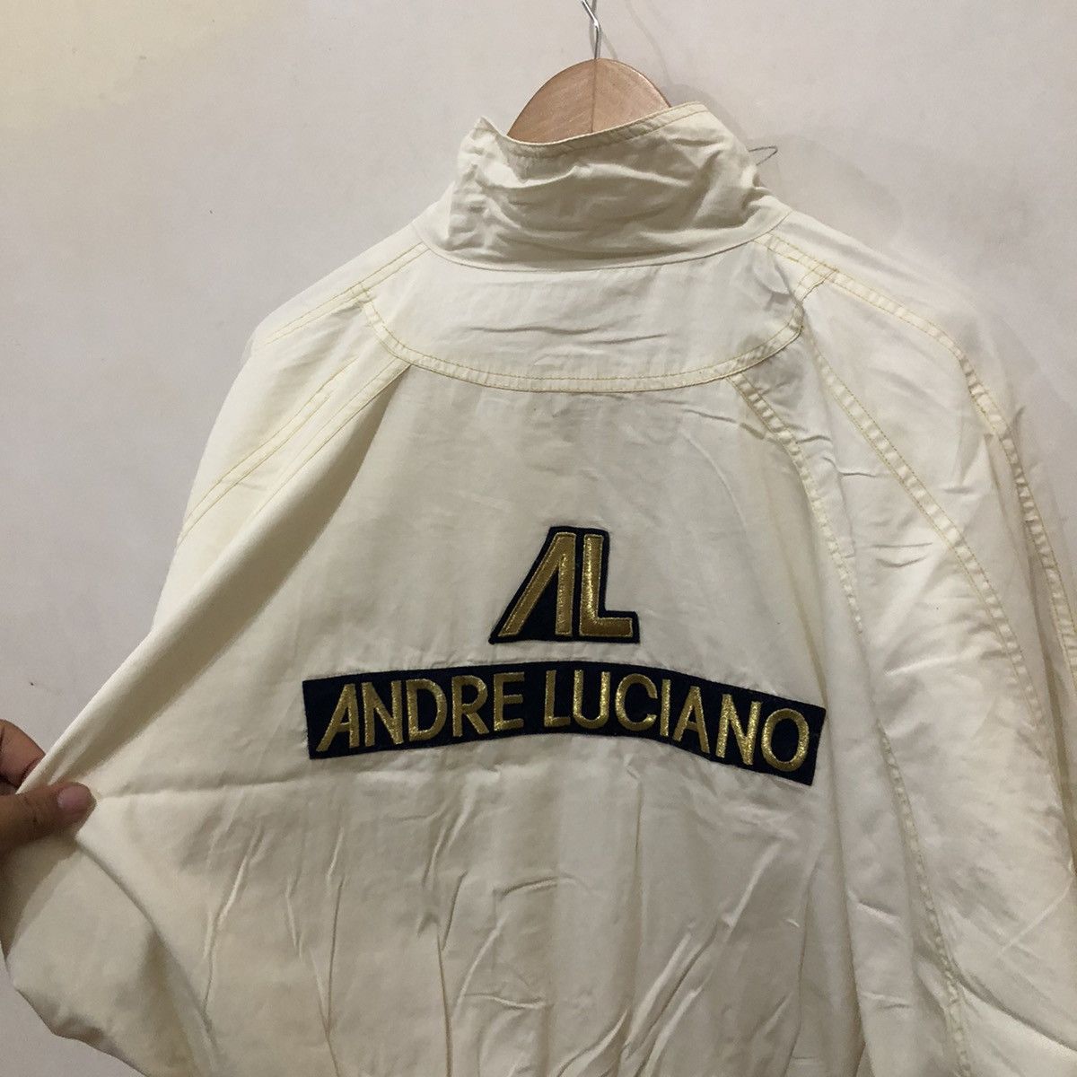 Vintage Andre Luciano Cropped Full Zipper Jacket Big Logo Size US M / EU 48-50 / 2 - 7 Thumbnail