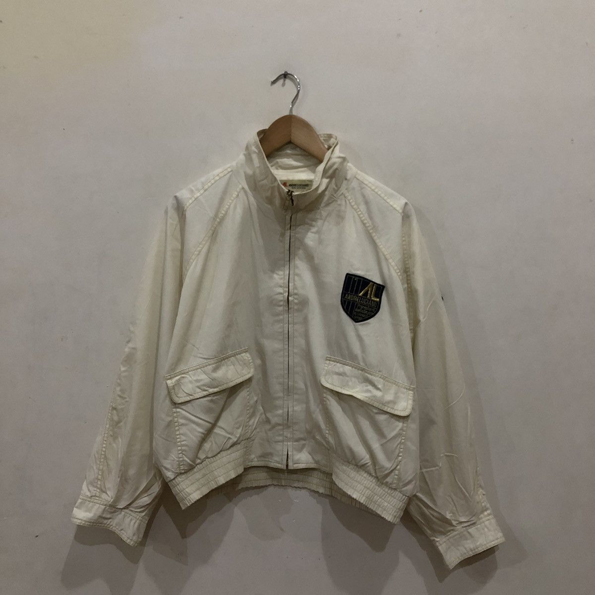 Vintage Andre Luciano Cropped Full Zipper Jacket Big Logo Size US M / EU 48-50 / 2 - 2 Thumbnail