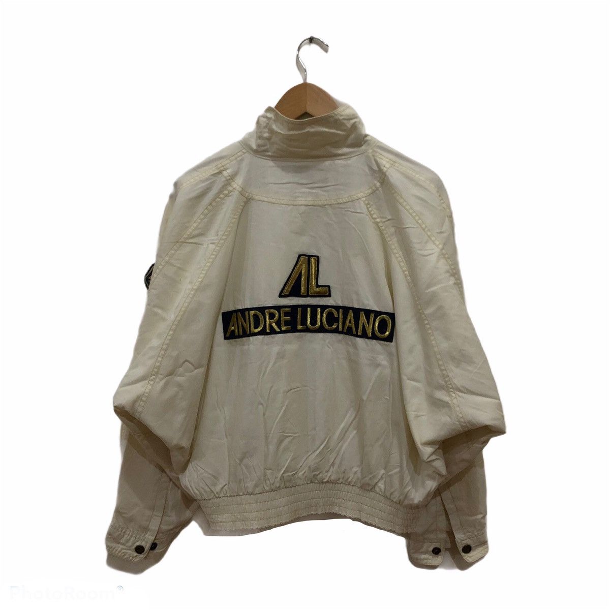 Vintage Andre Luciano Cropped Full Zipper Jacket Big Logo Size US M / EU 48-50 / 2 - 1 Thumbnail