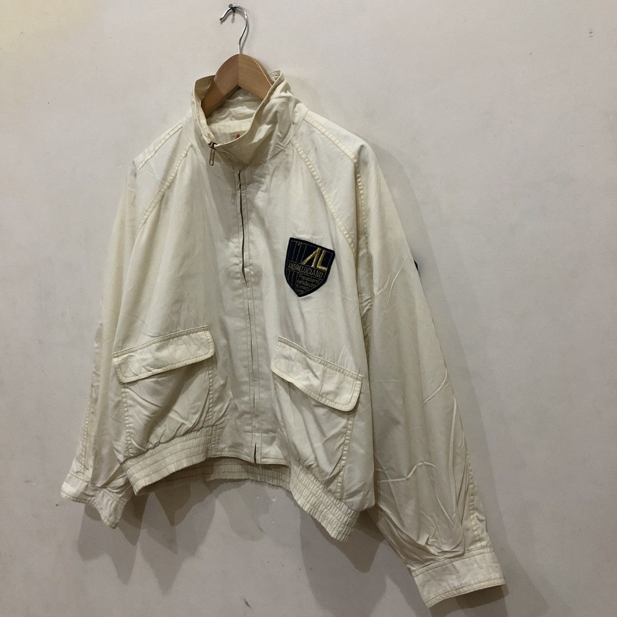Vintage Andre Luciano Cropped Full Zipper Jacket Big Logo Size US M / EU 48-50 / 2 - 3 Thumbnail