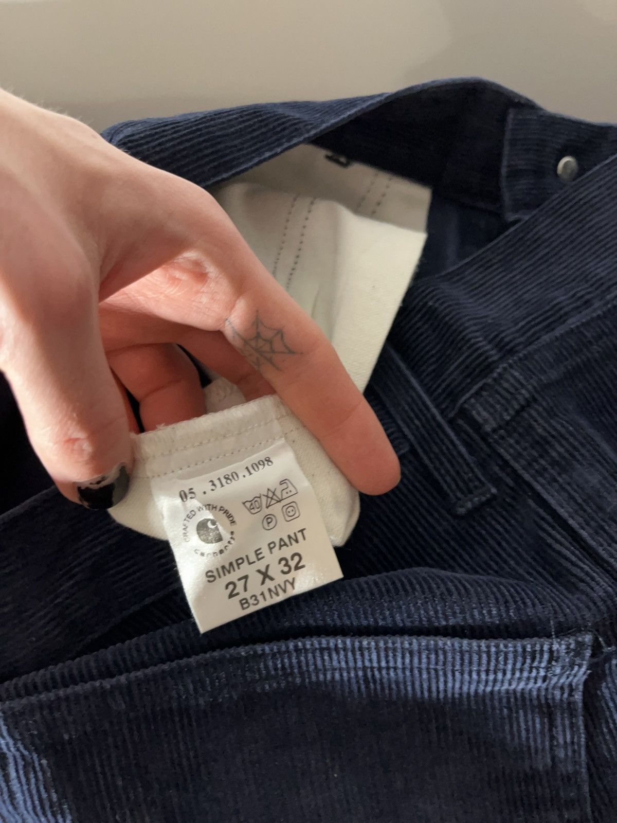 Carhartt Carhartt 90s vintage simple pant corduroy trousers workwear Size US 27 - 5 Thumbnail