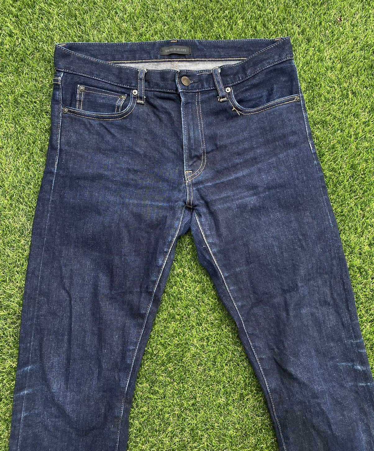Uniqlo SHOOT 🔥 Vintage Y2K Selvedge Slim fit Denim Jeans By Uniqlo Size US 31 - 2 Thumbnail