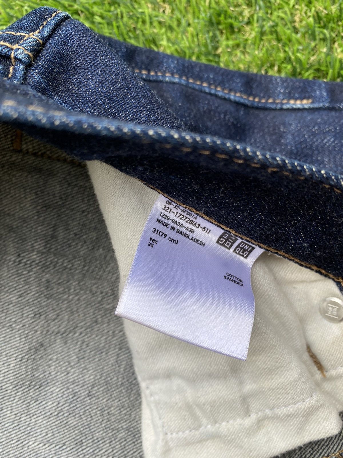 Uniqlo SHOOT 🔥 Vintage Y2K Selvedge Slim fit Denim Jeans By Uniqlo Size US 31 - 6 Thumbnail