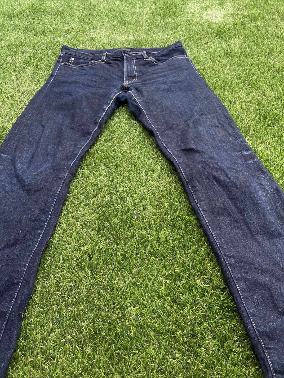 Uniqlo SHOOT 🔥 Vintage Y2K Selvedge Slim fit Denim Jeans By Uniqlo Size US 31 - 4 Thumbnail