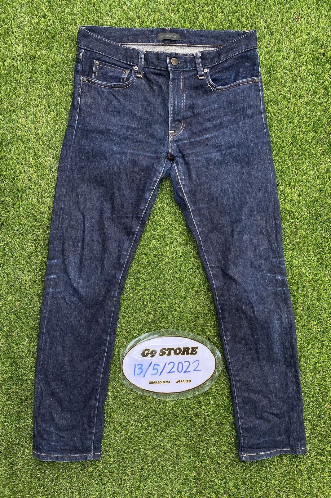Uniqlo SHOOT 🔥 Vintage Y2K Selvedge Slim fit Denim Jeans By Uniqlo Size US 31 - 1 Thumbnail
