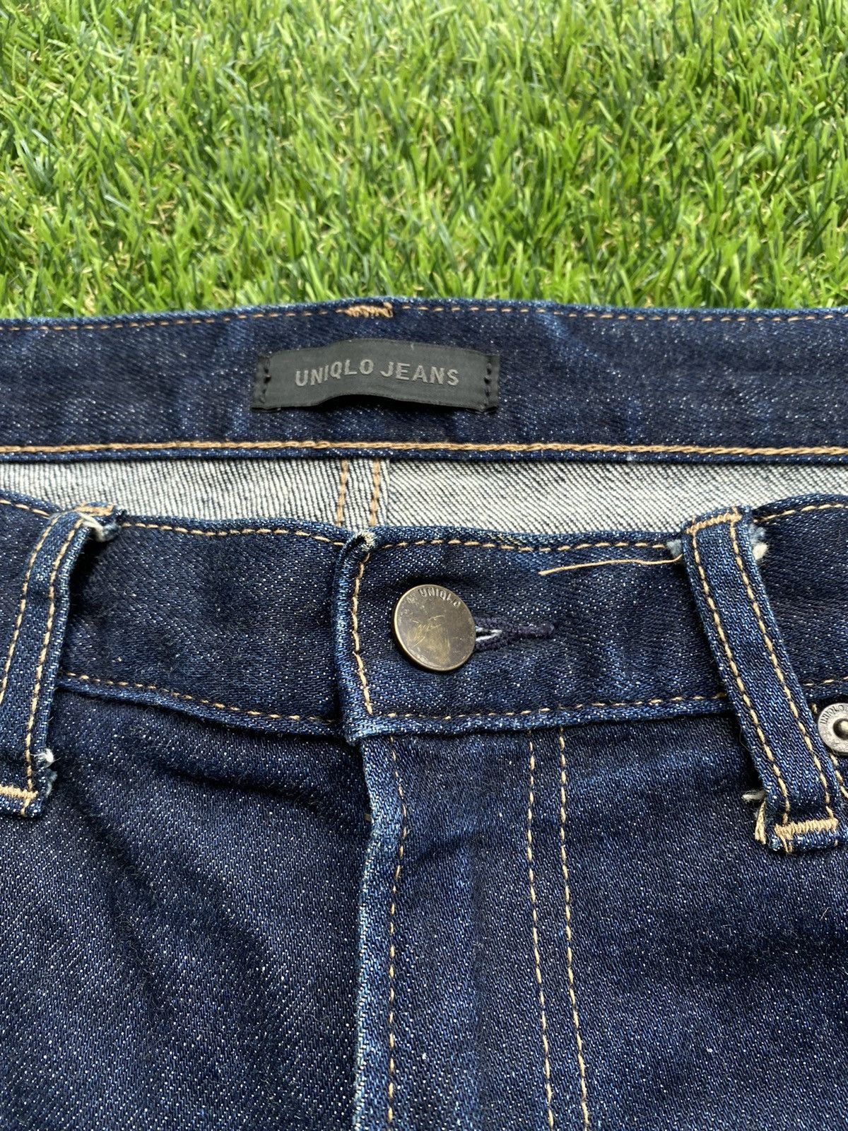Uniqlo SHOOT 🔥 Vintage Y2K Selvedge Slim fit Denim Jeans By Uniqlo Size US 31 - 5 Thumbnail