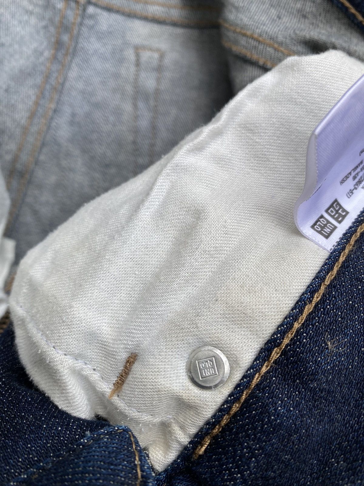 Uniqlo SHOOT 🔥 Vintage Y2K Selvedge Slim fit Denim Jeans By Uniqlo Size US 31 - 9 Thumbnail