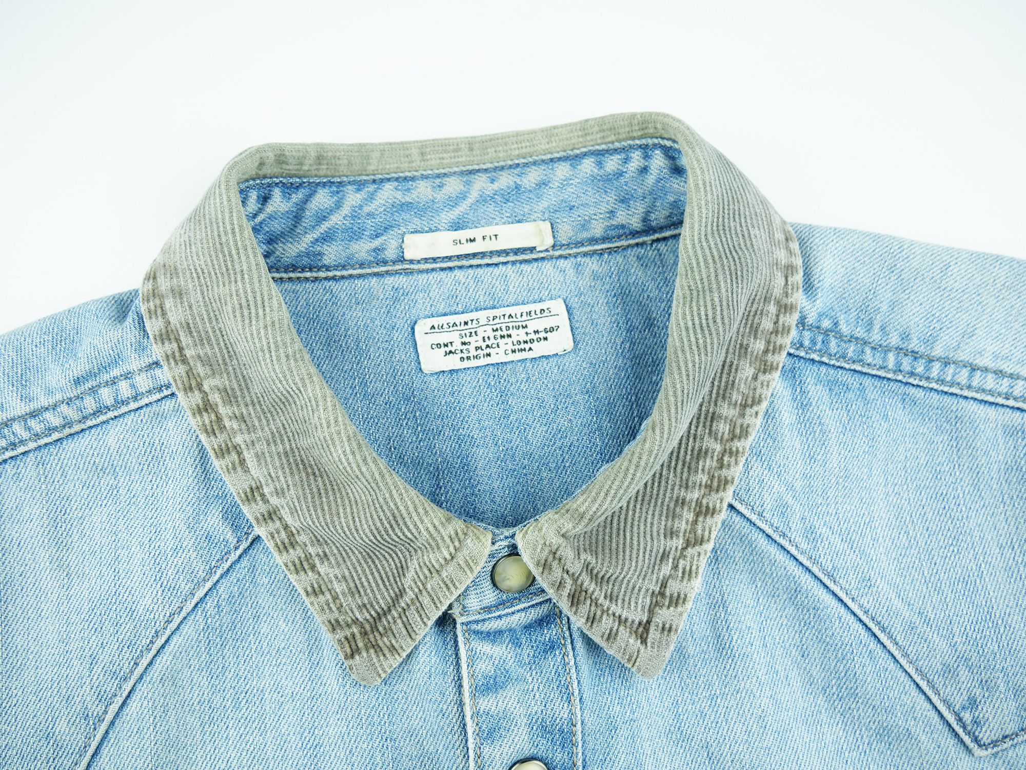 Allsaints Allsaints slim overshot shirt Size US M / EU 48-50 / 2 - 3 Thumbnail