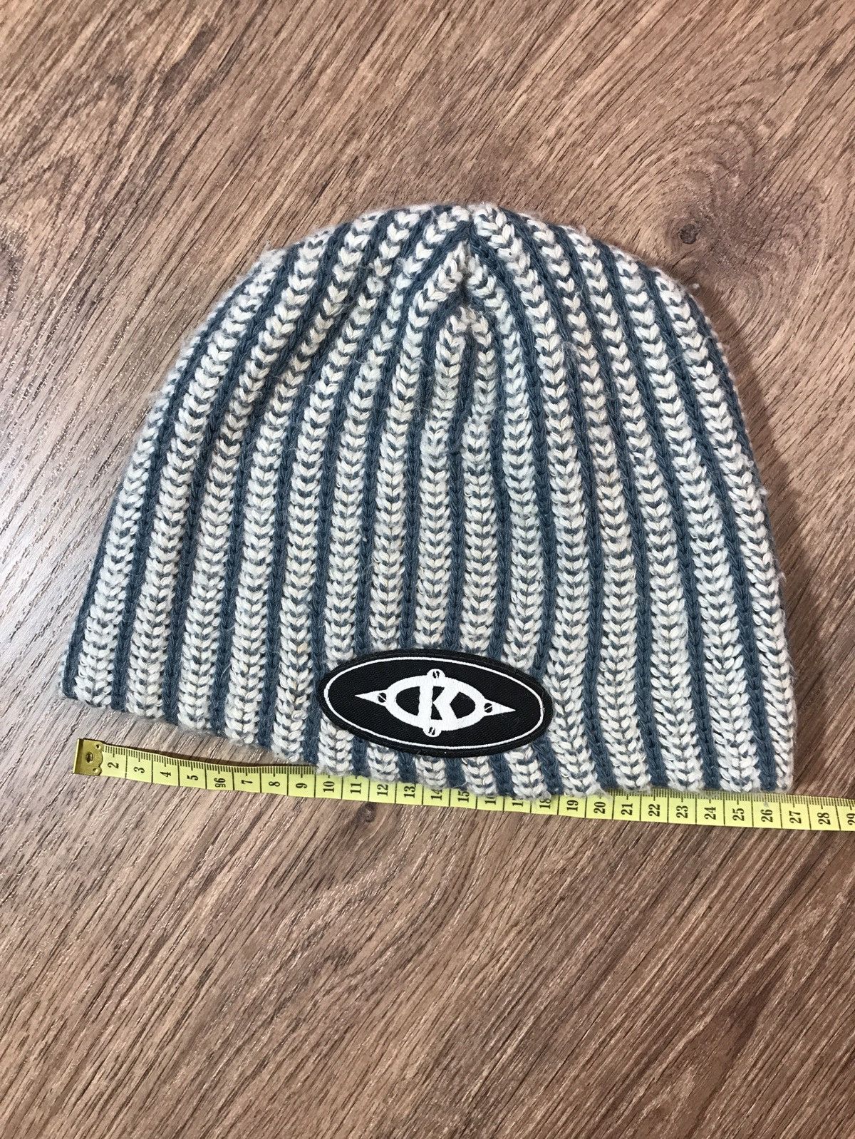 Japanese Brand × Vintage Killer Loop Vintage strip knit beanie snow hat snow cap Size ONE SIZE - 4 Thumbnail