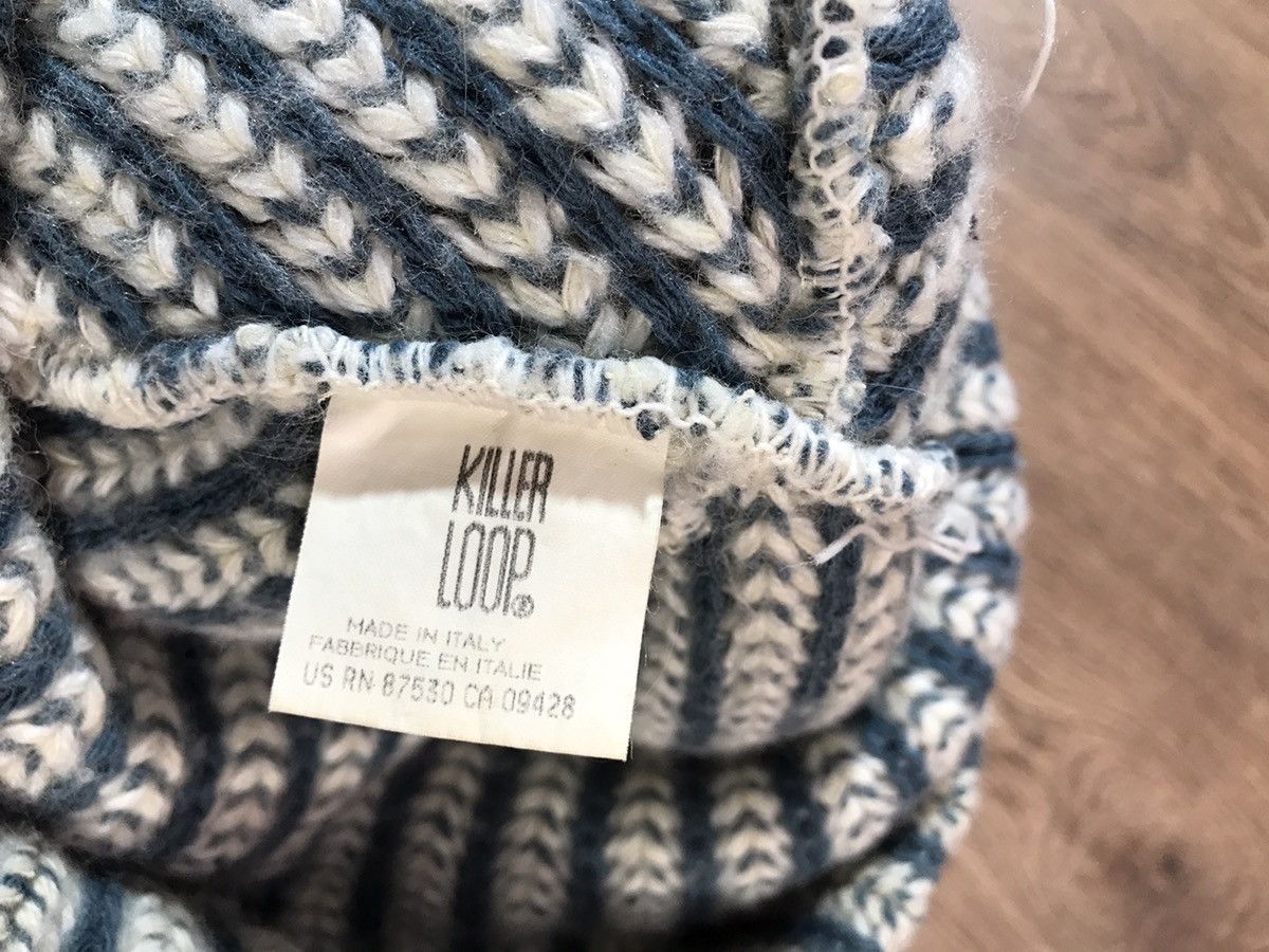Japanese Brand × Vintage Killer Loop Vintage strip knit beanie snow hat snow cap Size ONE SIZE - 2 Thumbnail