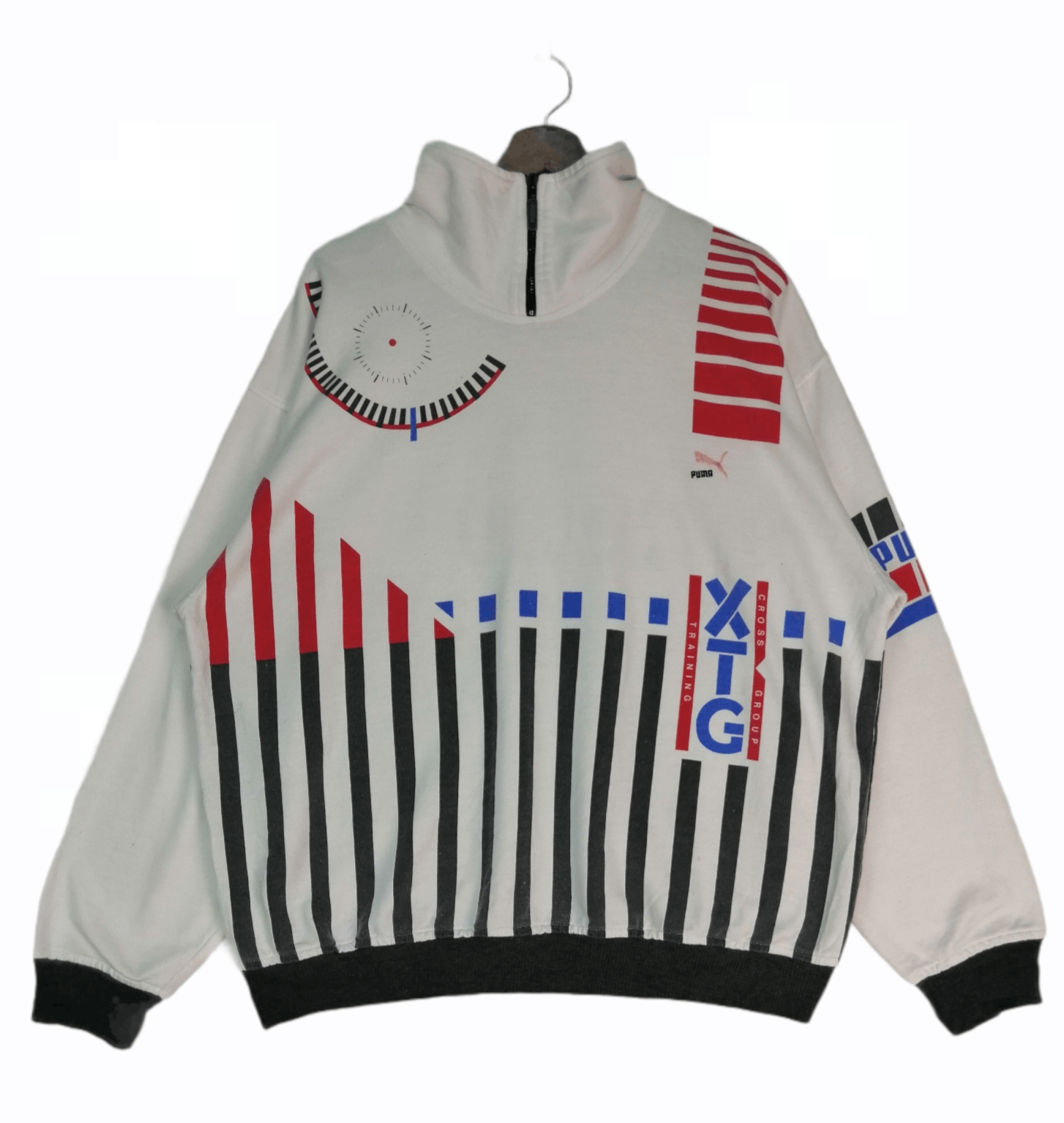 Puma × Vintage Vintage 90s Puma Syncro XTG Half Zipper Size US XL / EU 56 / 4 - 1 Thumbnail