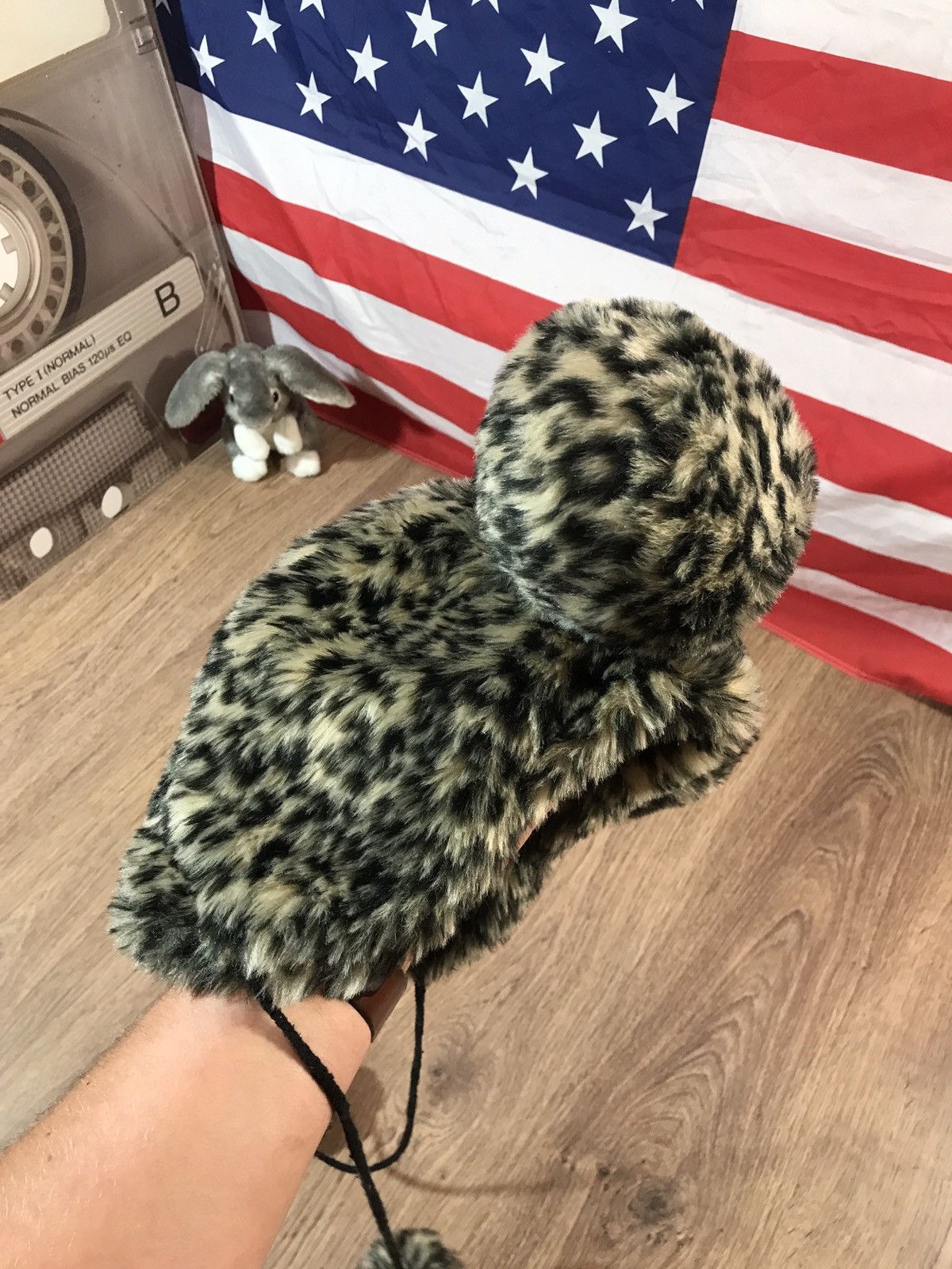 Japanese Brand × Vintage Vintage Y2K Fuzzy Mohair Rap Travis Scott Style Hat Size ONE SIZE - 4 Thumbnail