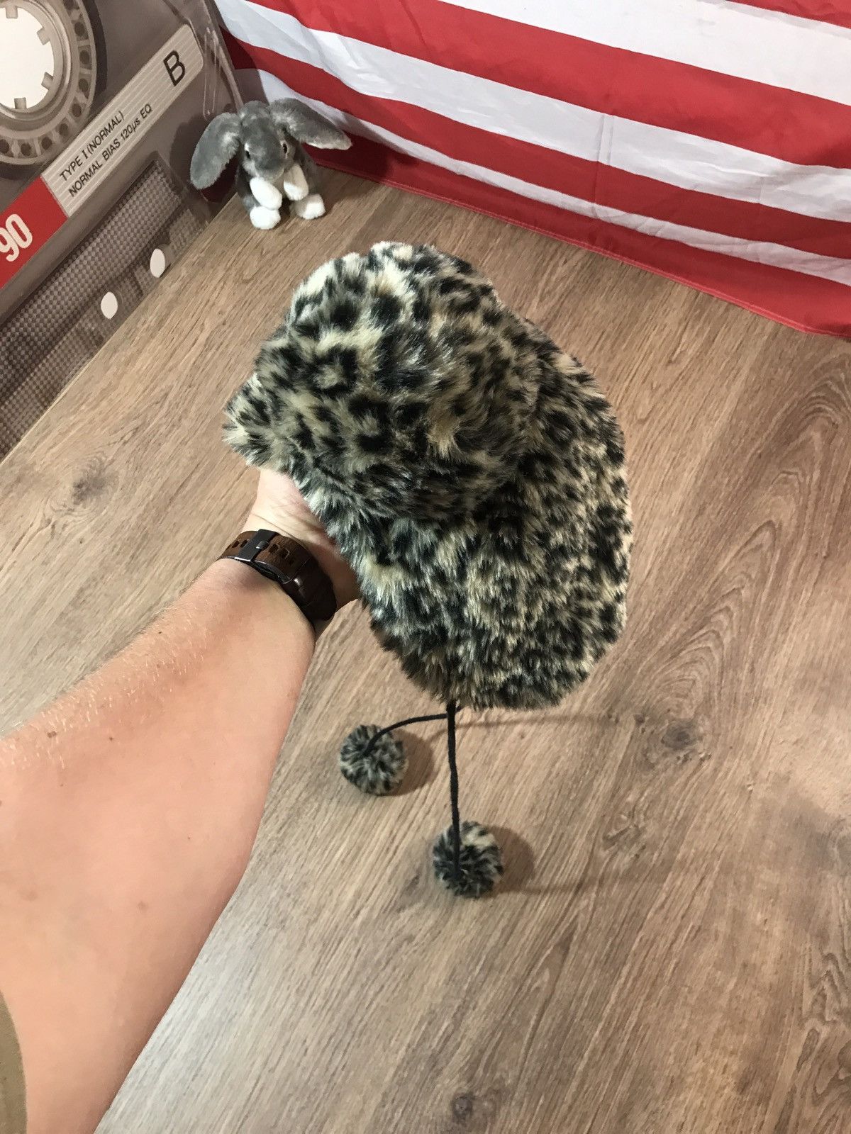 Japanese Brand × Vintage Vintage Y2K Fuzzy Mohair Rap Travis Scott Style Hat Size ONE SIZE - 2 Thumbnail