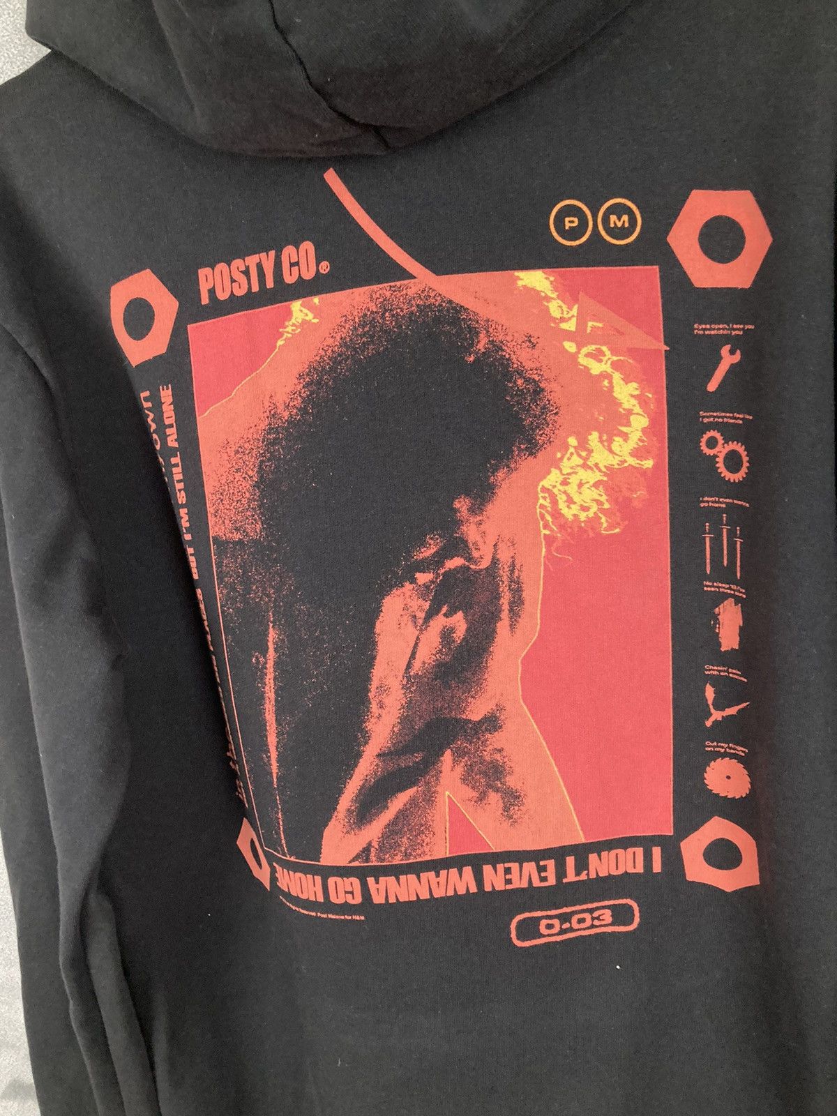 Rap Tees Rare Posty Co Post Malone Rap Hoodie Graphic Hip Hop Size US M / EU 48-50 / 2 - 3 Thumbnail