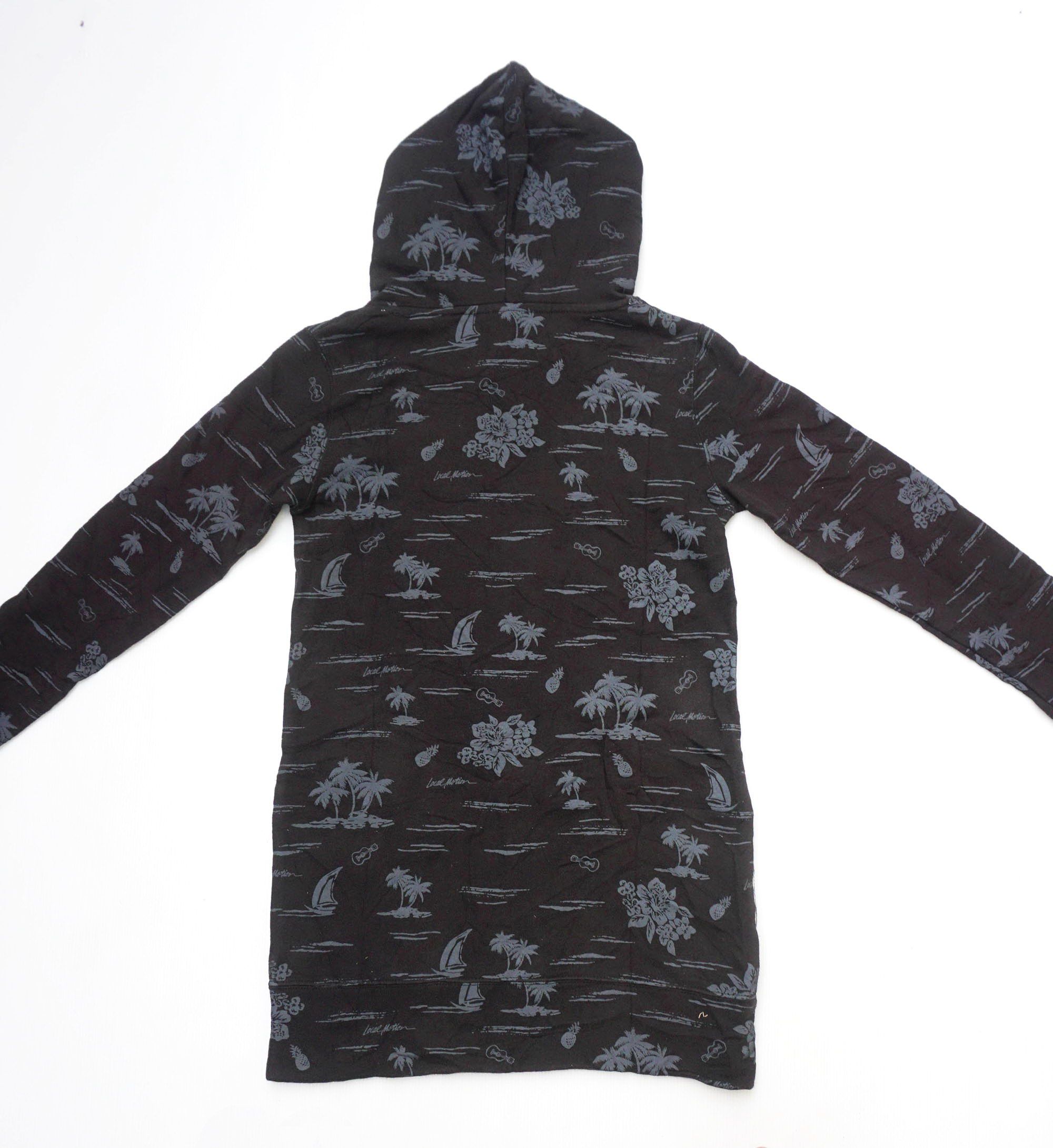 Japanese Brand LOCAL MOTION Aloha Hawaii Design Long Pullover Hoodie Size M / US 6-8 / IT 42-44 - 2 Thumbnail