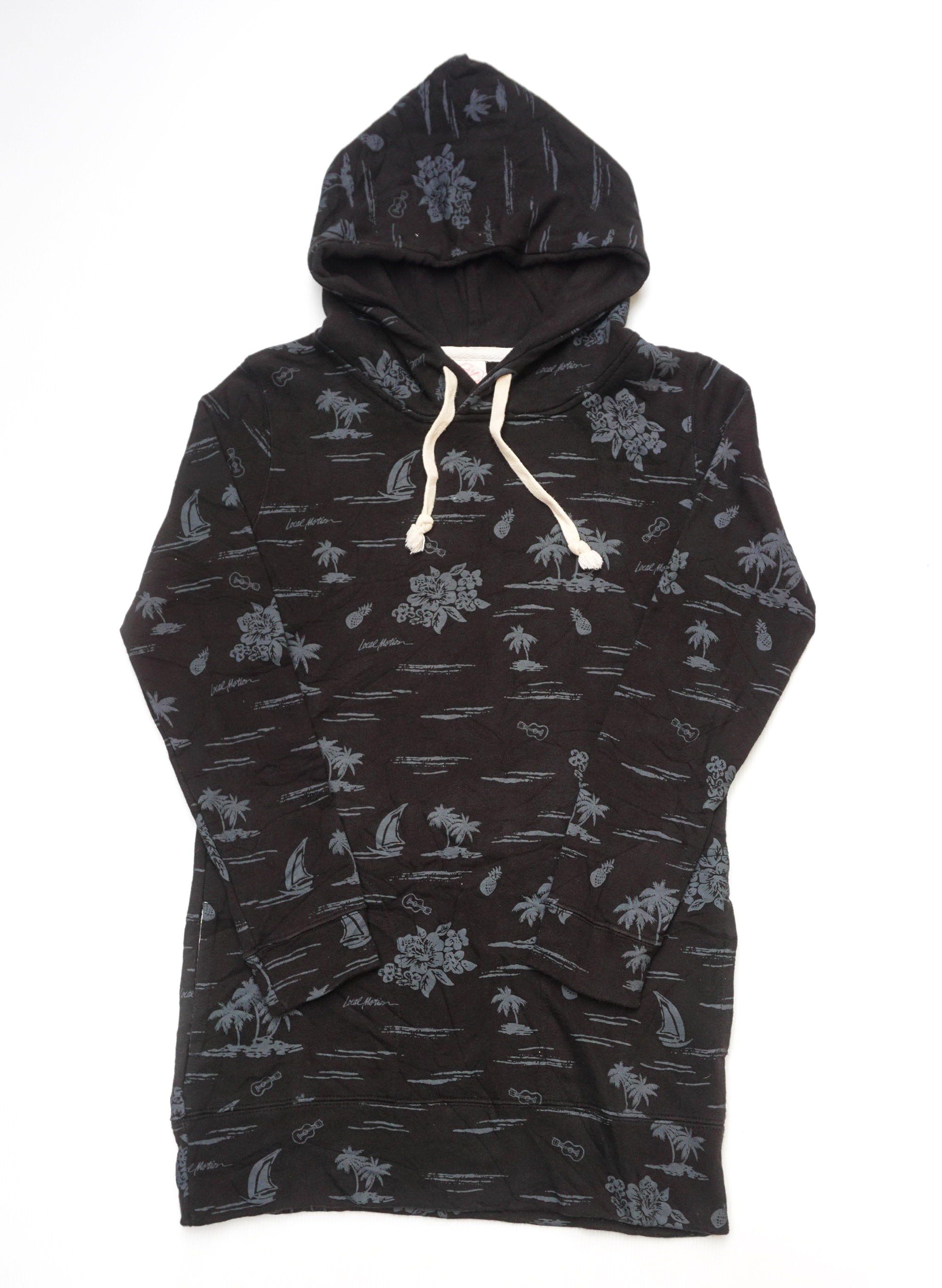 Japanese Brand LOCAL MOTION Aloha Hawaii Design Long Pullover Hoodie Size M / US 6-8 / IT 42-44 - 1 Thumbnail