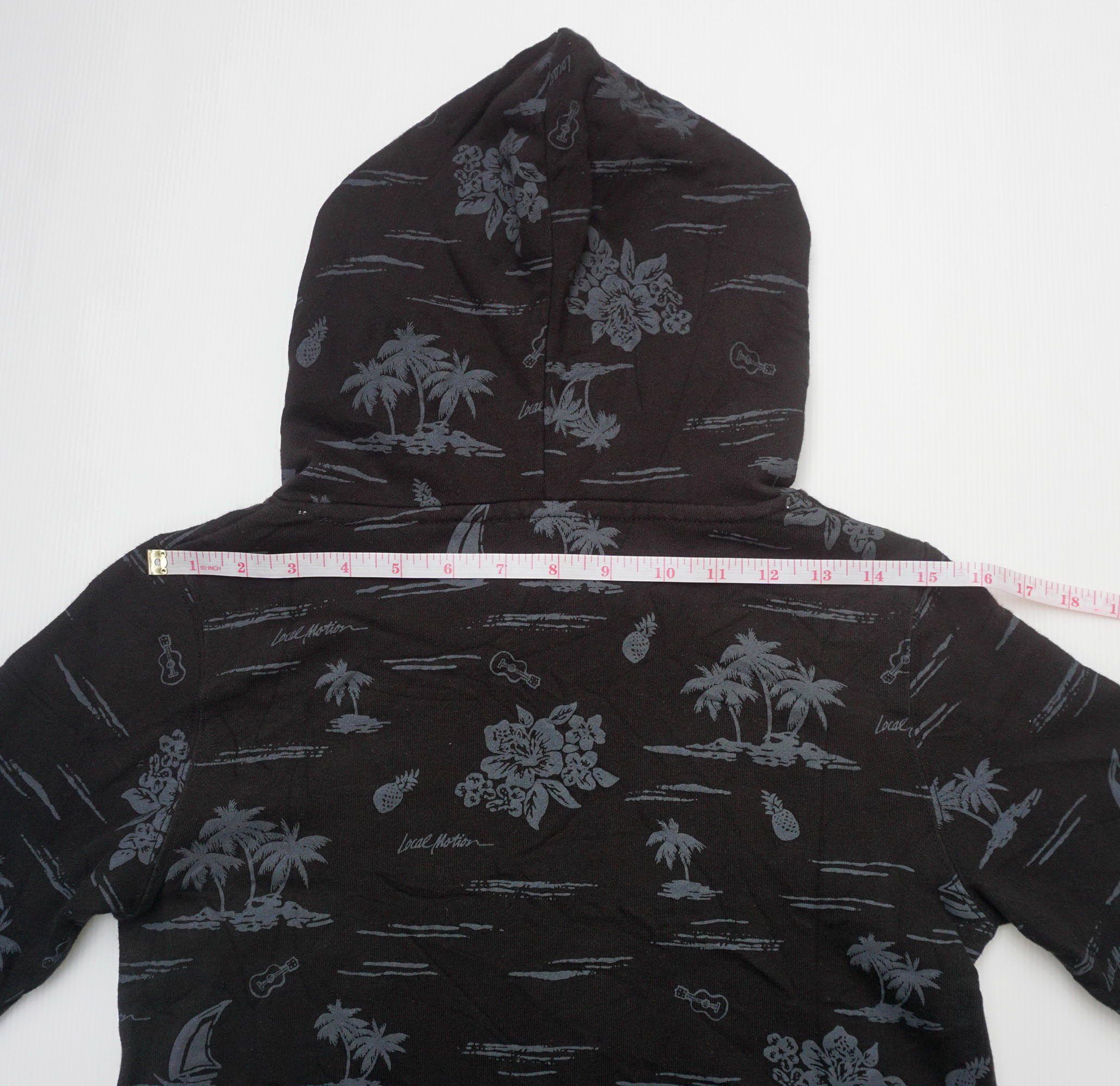 Japanese Brand LOCAL MOTION Aloha Hawaii Design Long Pullover Hoodie Size M / US 6-8 / IT 42-44 - 14 Thumbnail