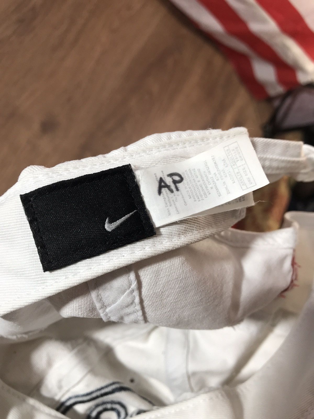 Nike × Vintage Vintage 90s Nike Swoosh withe Cap Hat Size ONE SIZE - 8 Thumbnail