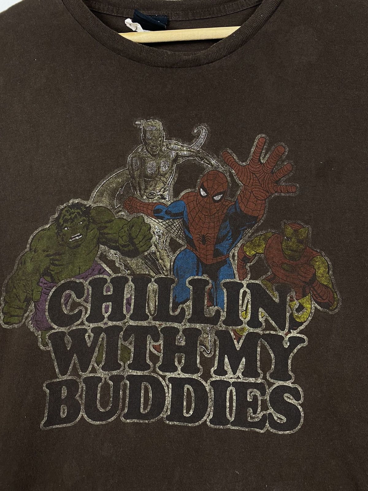 Mad Engine OFFER 🔥 Vintage Marvel Character Buddies Tee T Shirt Size US L / EU 52-54 / 3 - 2 Thumbnail