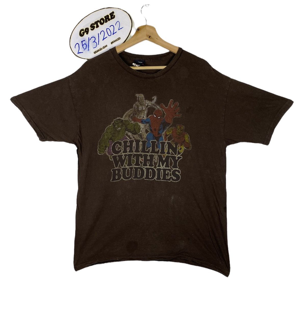 Mad Engine OFFER 🔥 Vintage Marvel Character Buddies Tee T Shirt Size US L / EU 52-54 / 3 - 1 Thumbnail