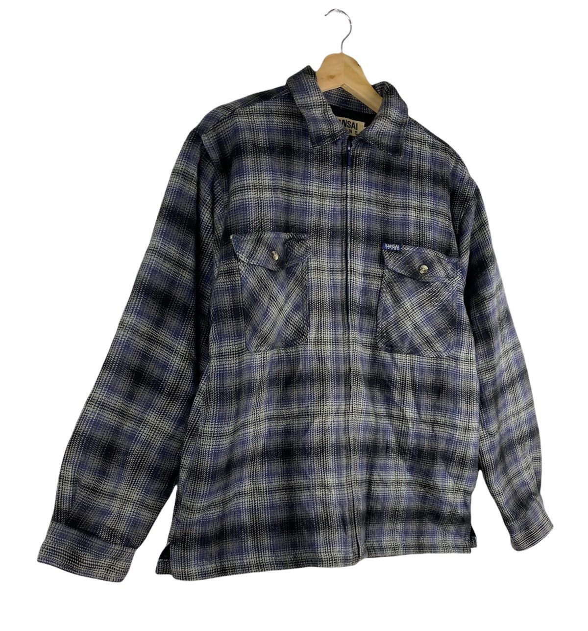 Kansai Yamamoto STEAL🔥 VTG Checkered Flannel Puffer Jacket By Kansai Jeans Size US M / EU 48-50 / 2 - 2 Thumbnail