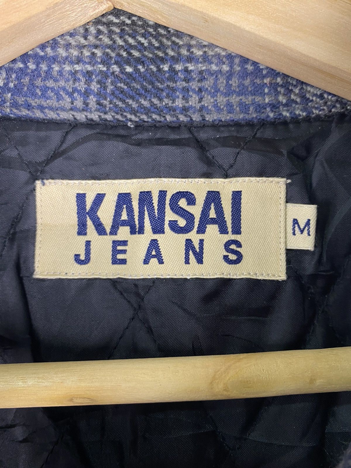 Kansai Yamamoto STEAL🔥 VTG Checkered Flannel Puffer Jacket By Kansai Jeans Size US M / EU 48-50 / 2 - 4 Thumbnail
