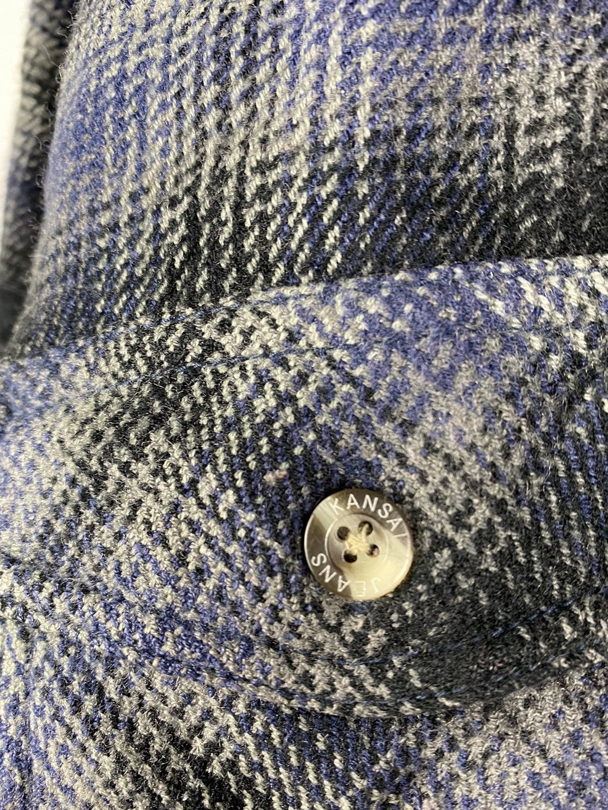 Kansai Yamamoto STEAL🔥 VTG Checkered Flannel Puffer Jacket By Kansai Jeans Size US M / EU 48-50 / 2 - 9 Thumbnail