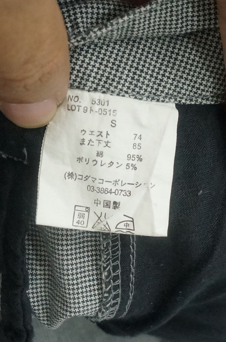 Japanese Brand ROOT THREE Low Rise Flare Leg Houndstooth Light Cargo Pants Size US 29 - 19 Thumbnail