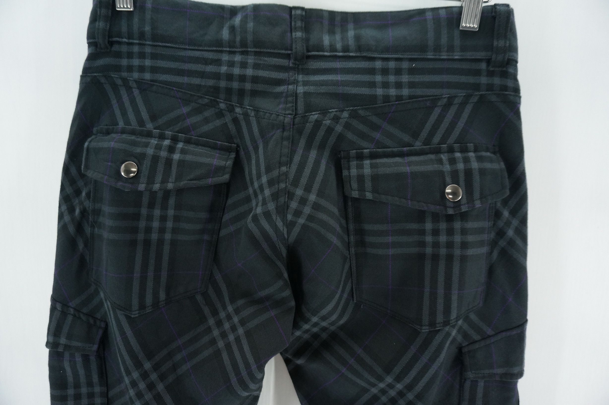 Japanese Brand × Mossimo MOSSIMO Polyester Rayon Plaid Multipocket Skinny Fit Pants Size US 32 / EU 48 - 8 Thumbnail