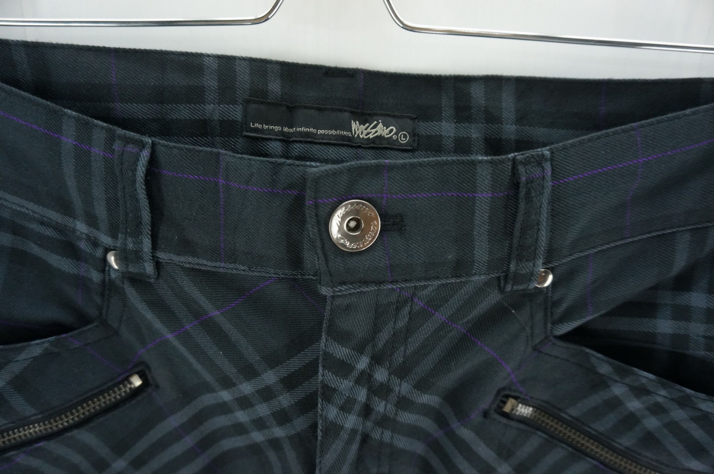 Japanese Brand × Mossimo MOSSIMO Polyester Rayon Plaid Multipocket Skinny Fit Pants Size US 32 / EU 48 - 5 Thumbnail
